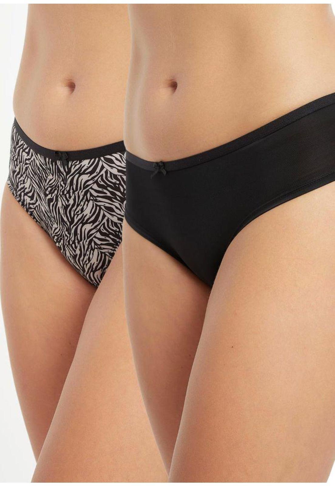 PACK 2X Pantaletas Microfibra P214.15-NEG Kayser-0