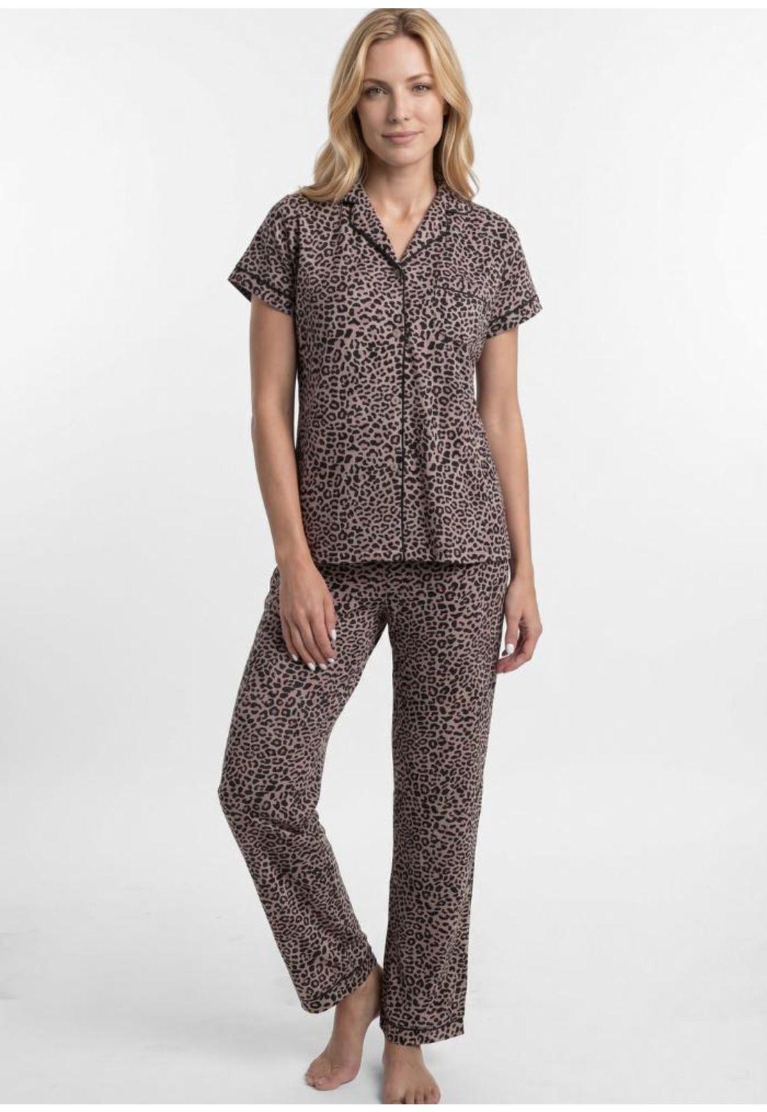 Pijama   largo Abotonado Super Soft  Mujer Kayser 70.1142M-ANIM-0