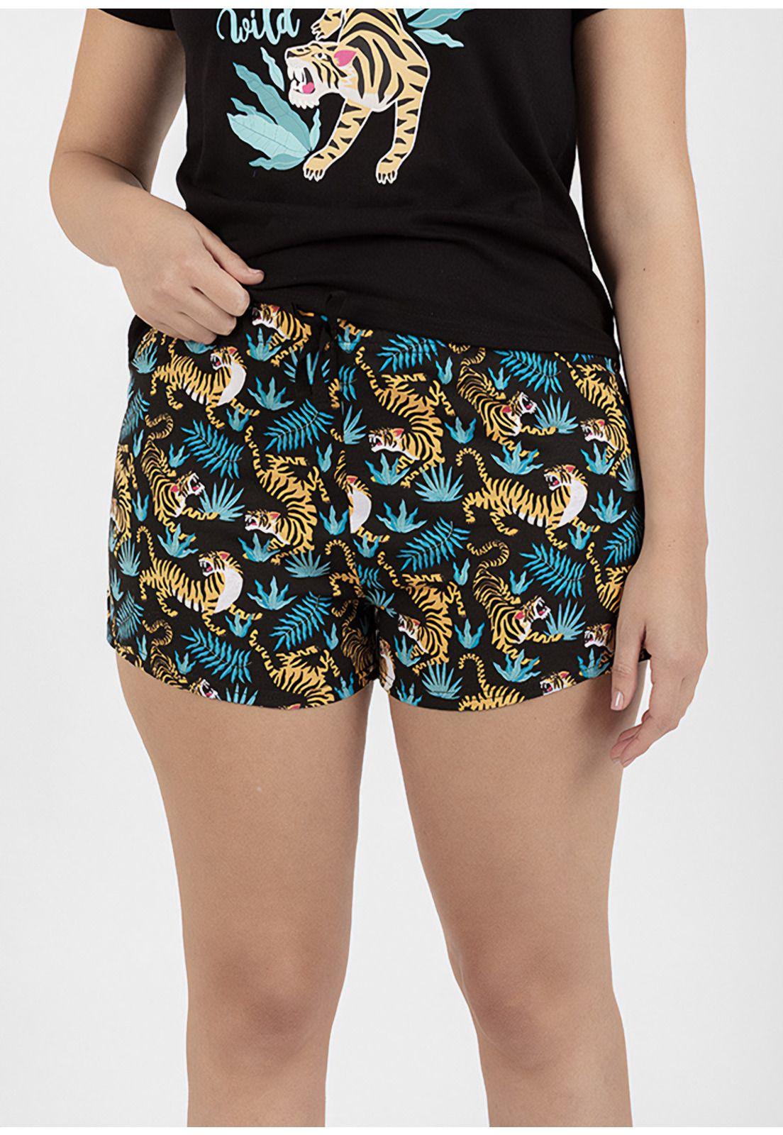 Pijama short algodón 70.880W-NEG Kayser-2