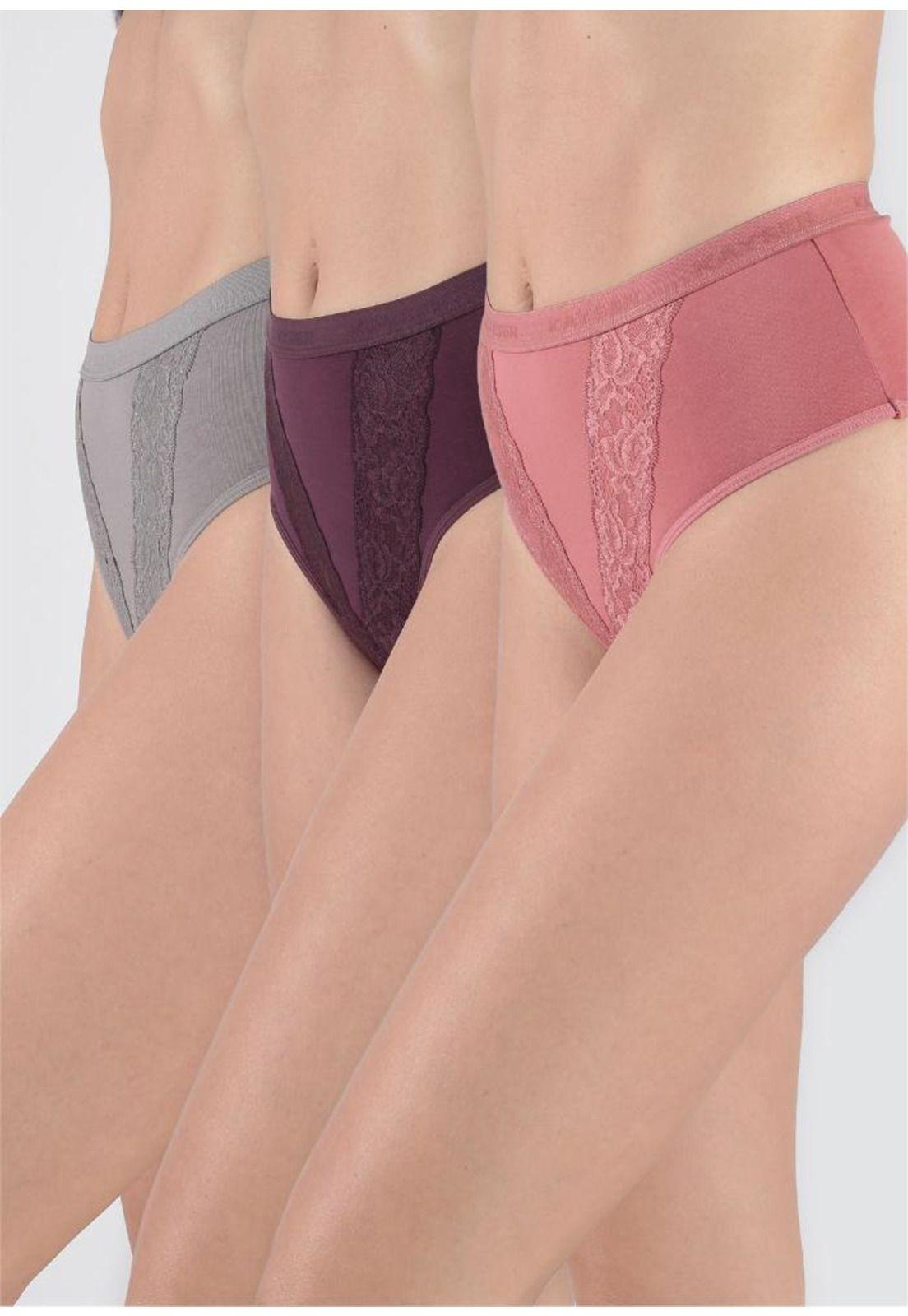 Pack 3X Calzon Maxi Algodón P310.80-BUR2 Kayser-0