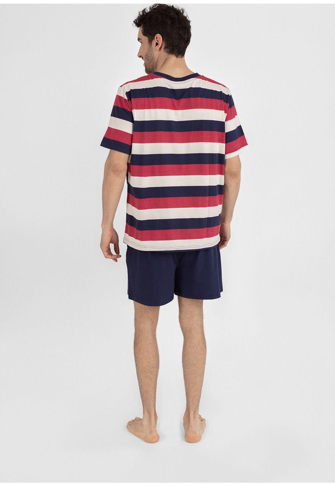 Pijama short algodón 77.746-ROJ KAYSER-1