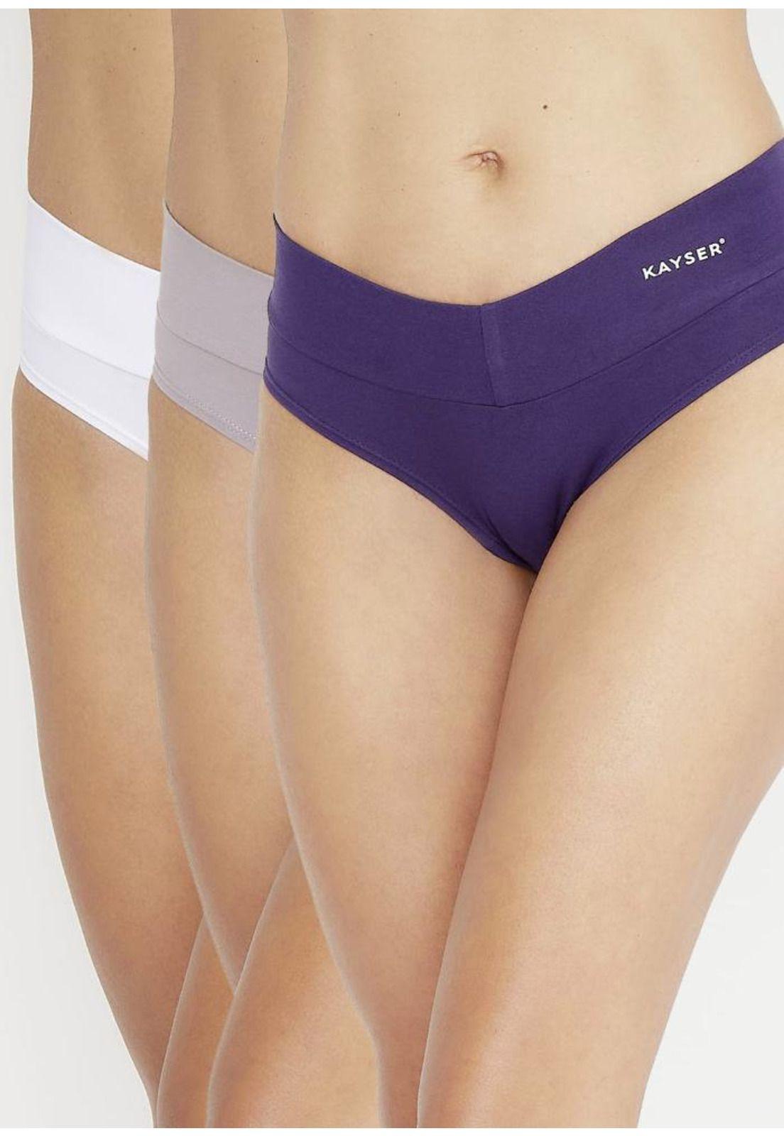 Pack 3x pantaleta algodón P314.80-GRI Kayser-0