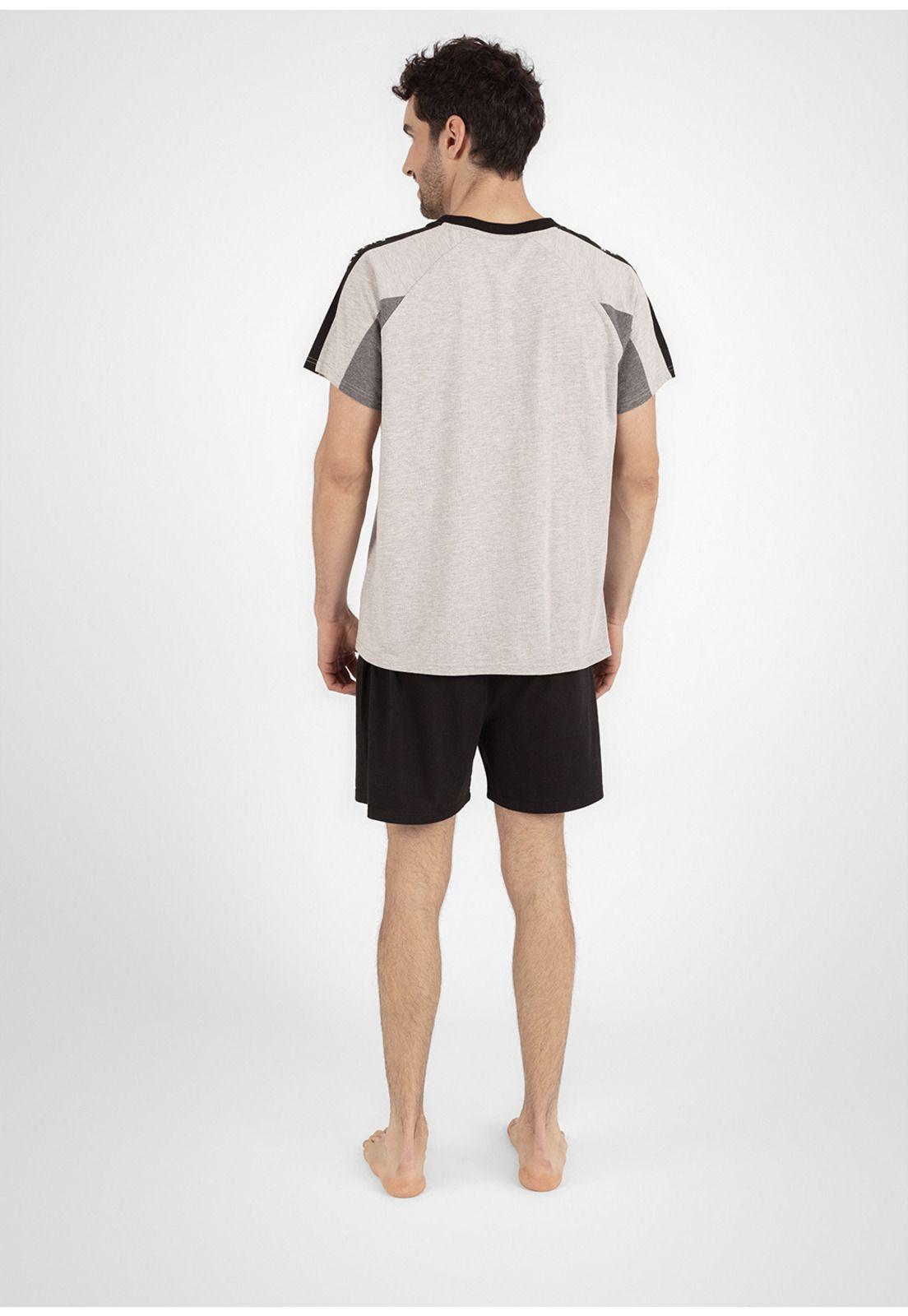 Pijama short algodón 77.773-GRI KAYSER-1