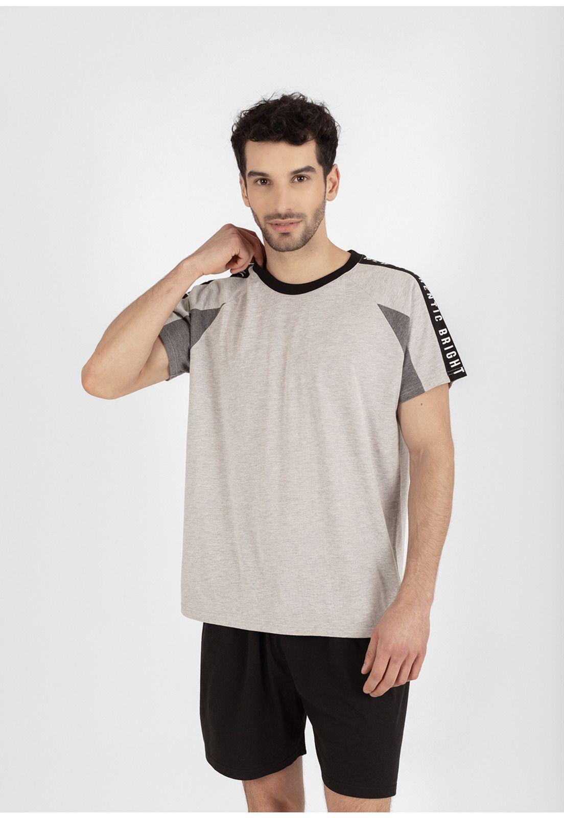 Pijama short algodón 77.773-GRI KAYSER-2