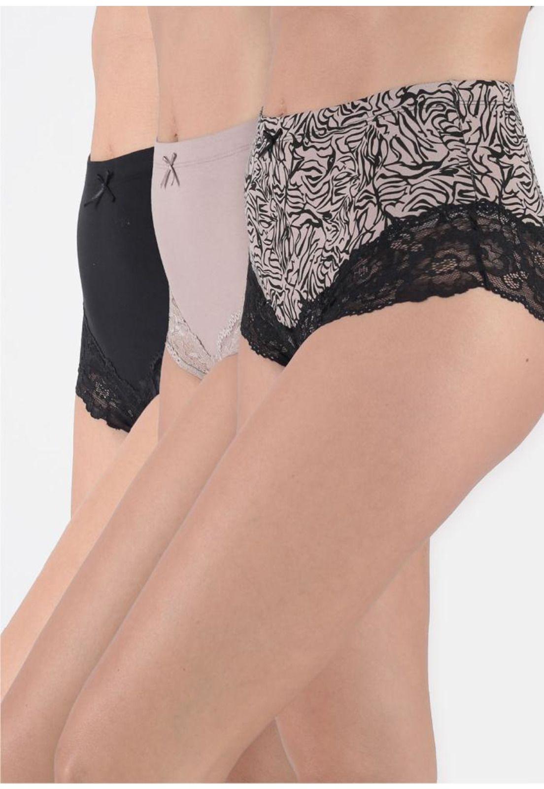 Pack 3x pantaleta algodón P3145053-NEG8 Kayser-0