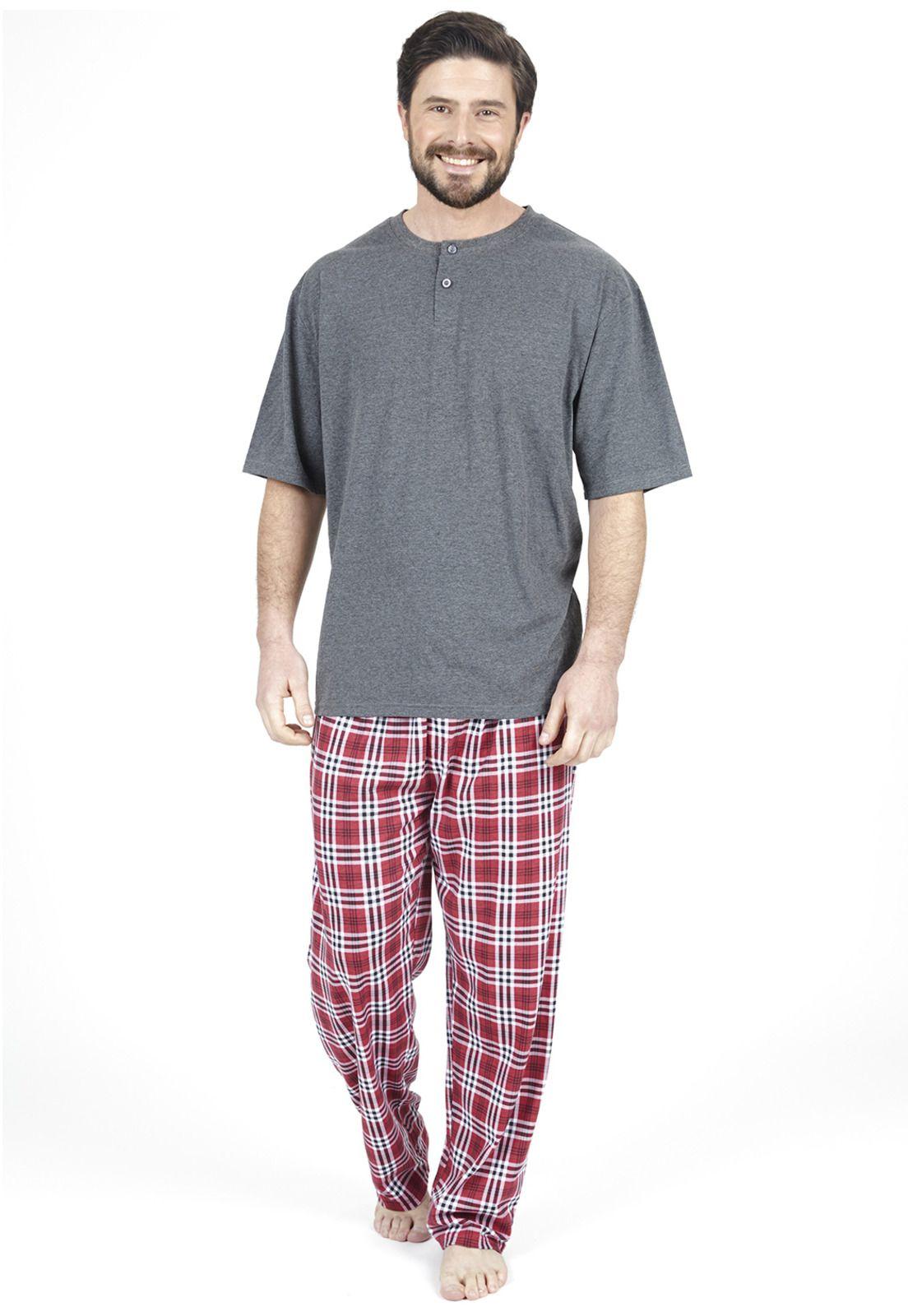 Pijama algodon 77.705-GRI Kayser-0