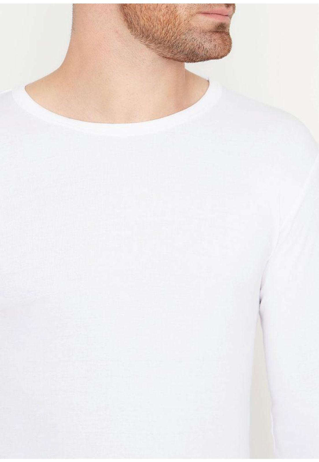 CAMISETA HOMBRE MANGA LARGA 40.11-BCO ALGODÓN-2