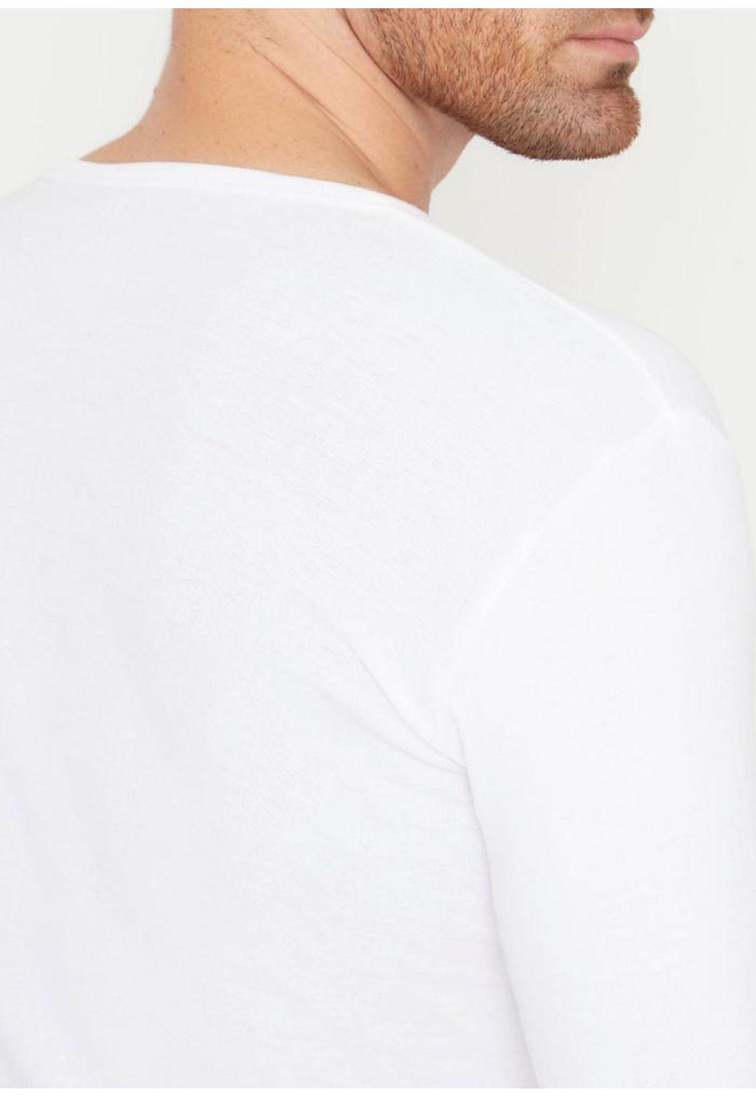 CAMISETA HOMBRE MANGA LARGA 40.11-BCO ALGODÓN-3