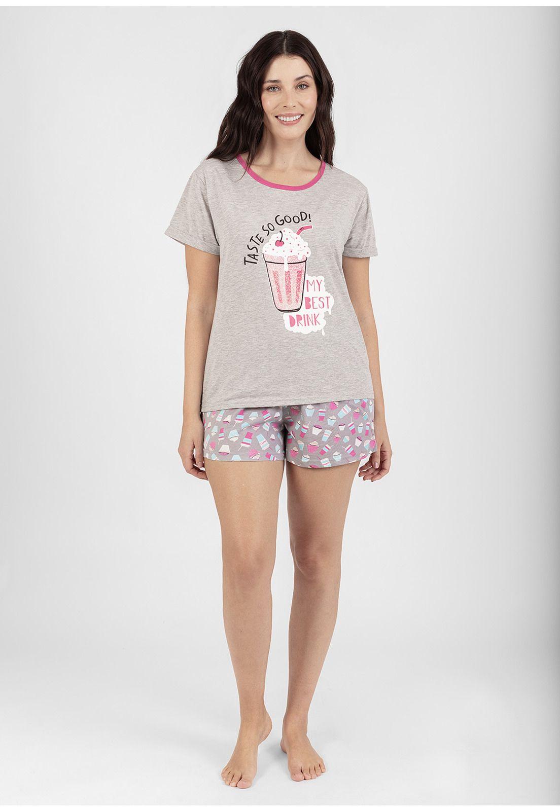 Pijama short algodón 70.845-GRI kayser-0