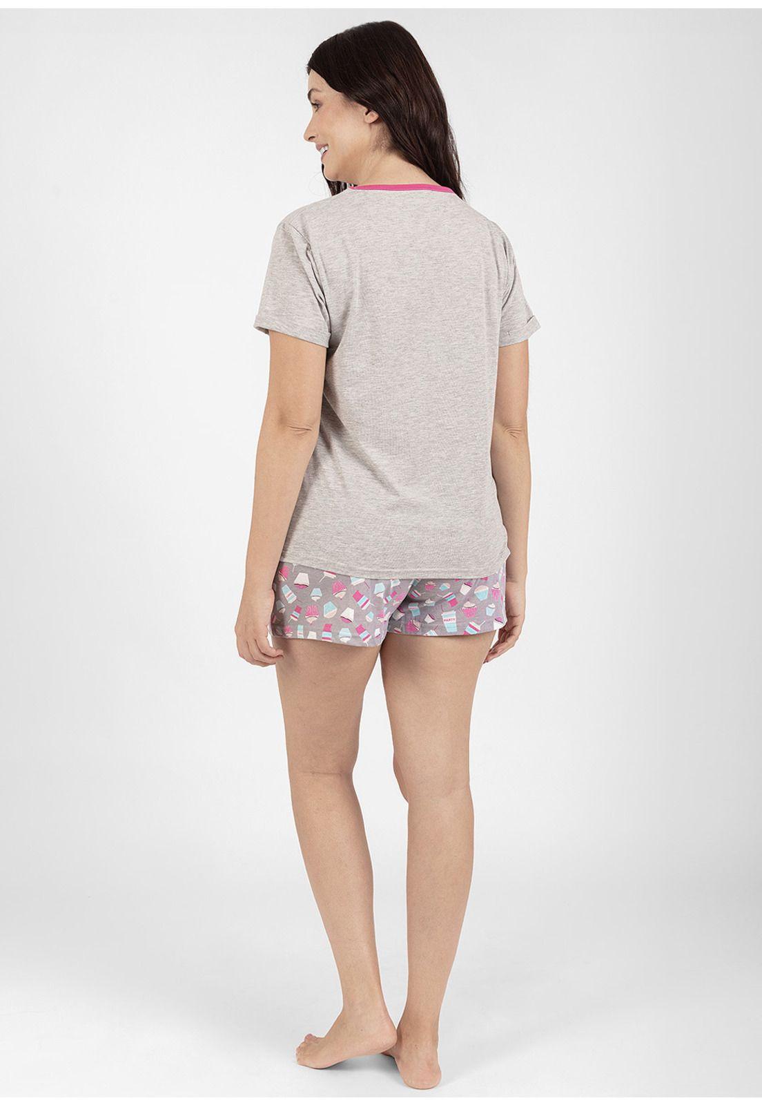 Pijama short algodón 70.845-GRI kayser-1