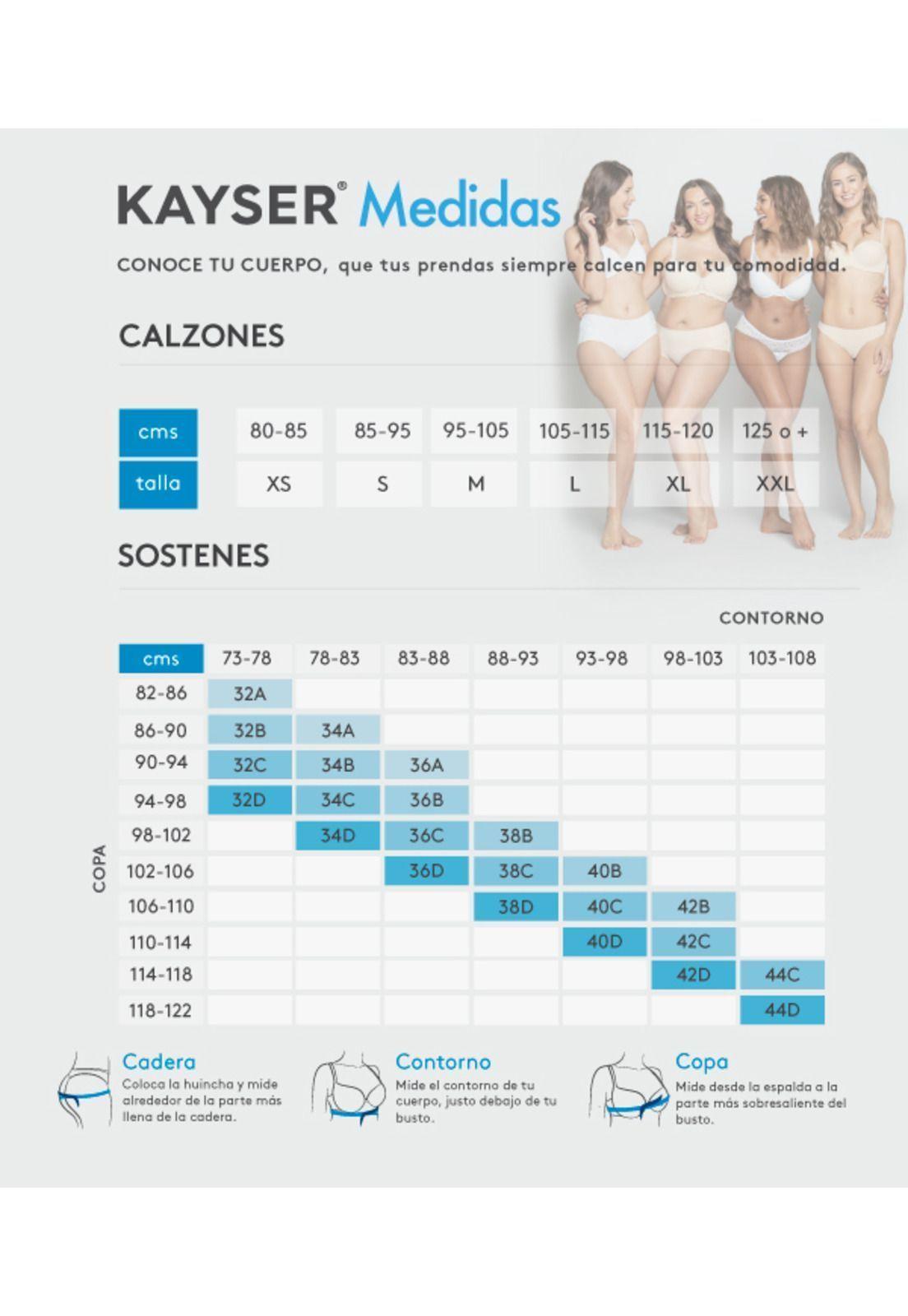 Pack 2xpantaleta algodon P214184-BLA Kayser-3