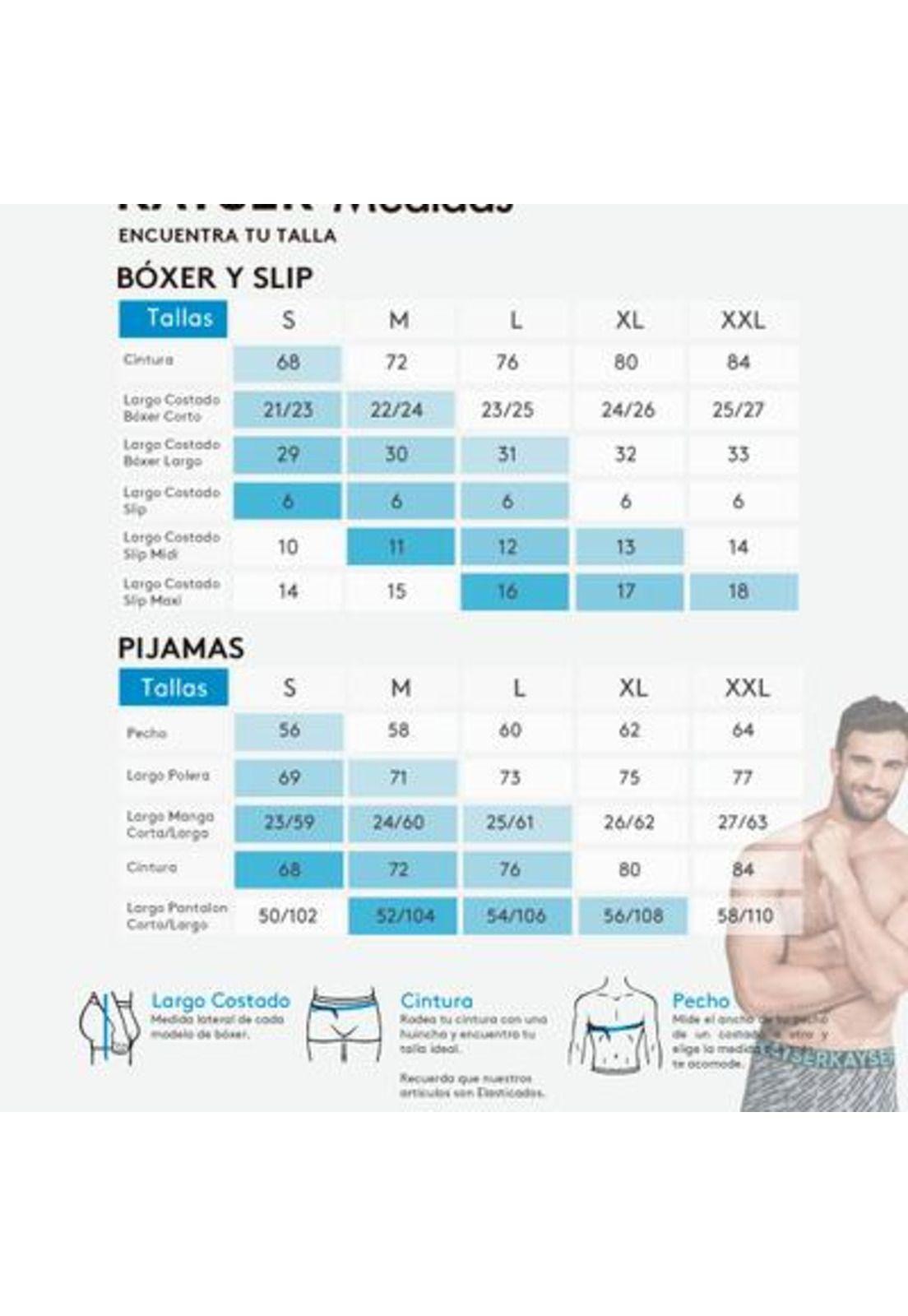 Pack 3x boxer corto algodón P393.08-SUR1 Kayser-4