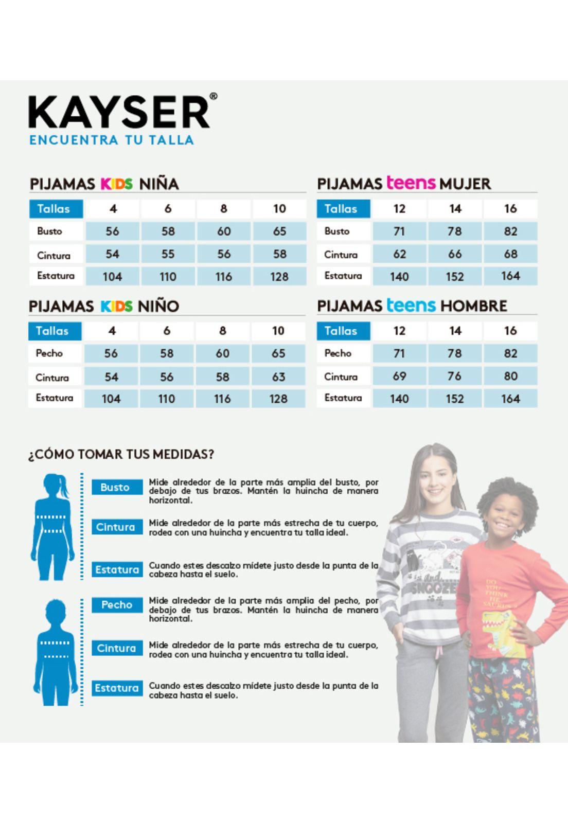 Pijama Coral Fleece Niña 63.1414M-GRI Kayser-4