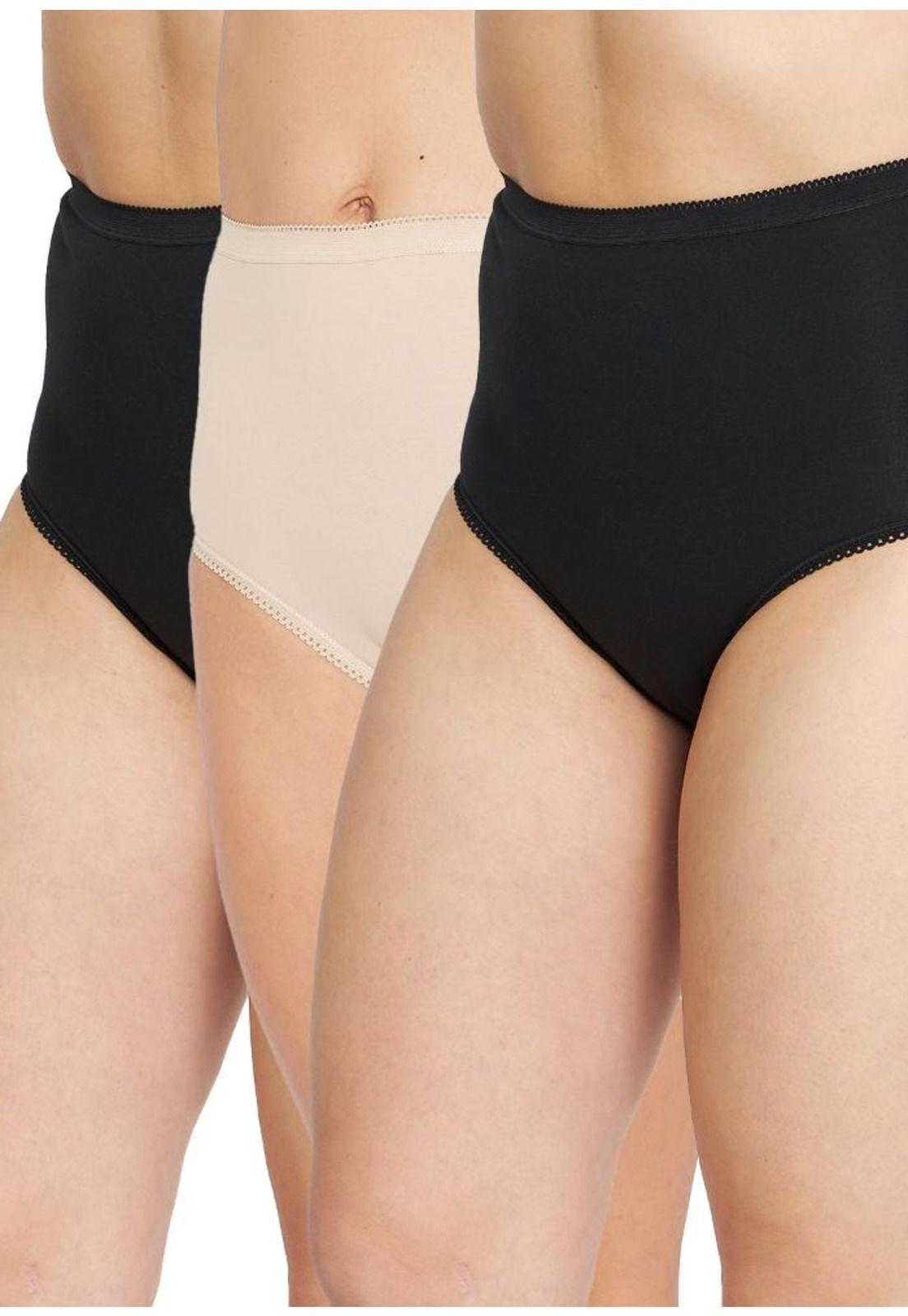 Pack 3x calzon algodón P31007-NEG Kayser-0