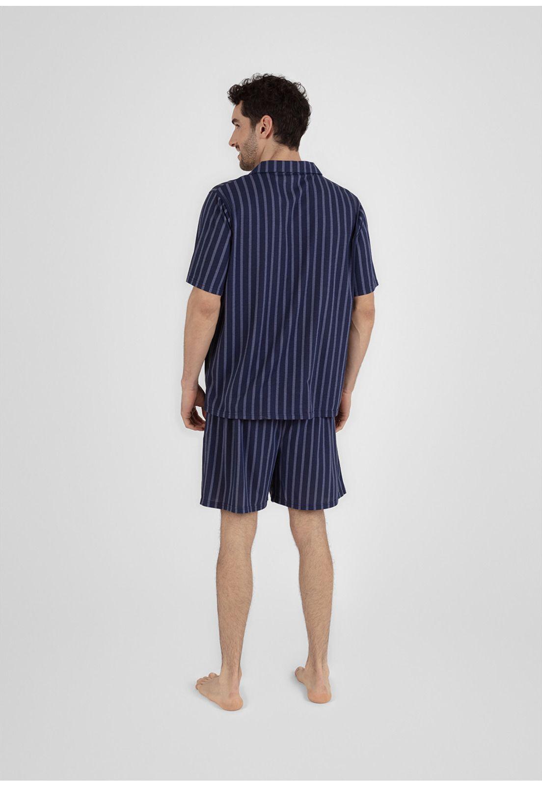 Pijama short algodón 77.742-AZU KAYSER-1