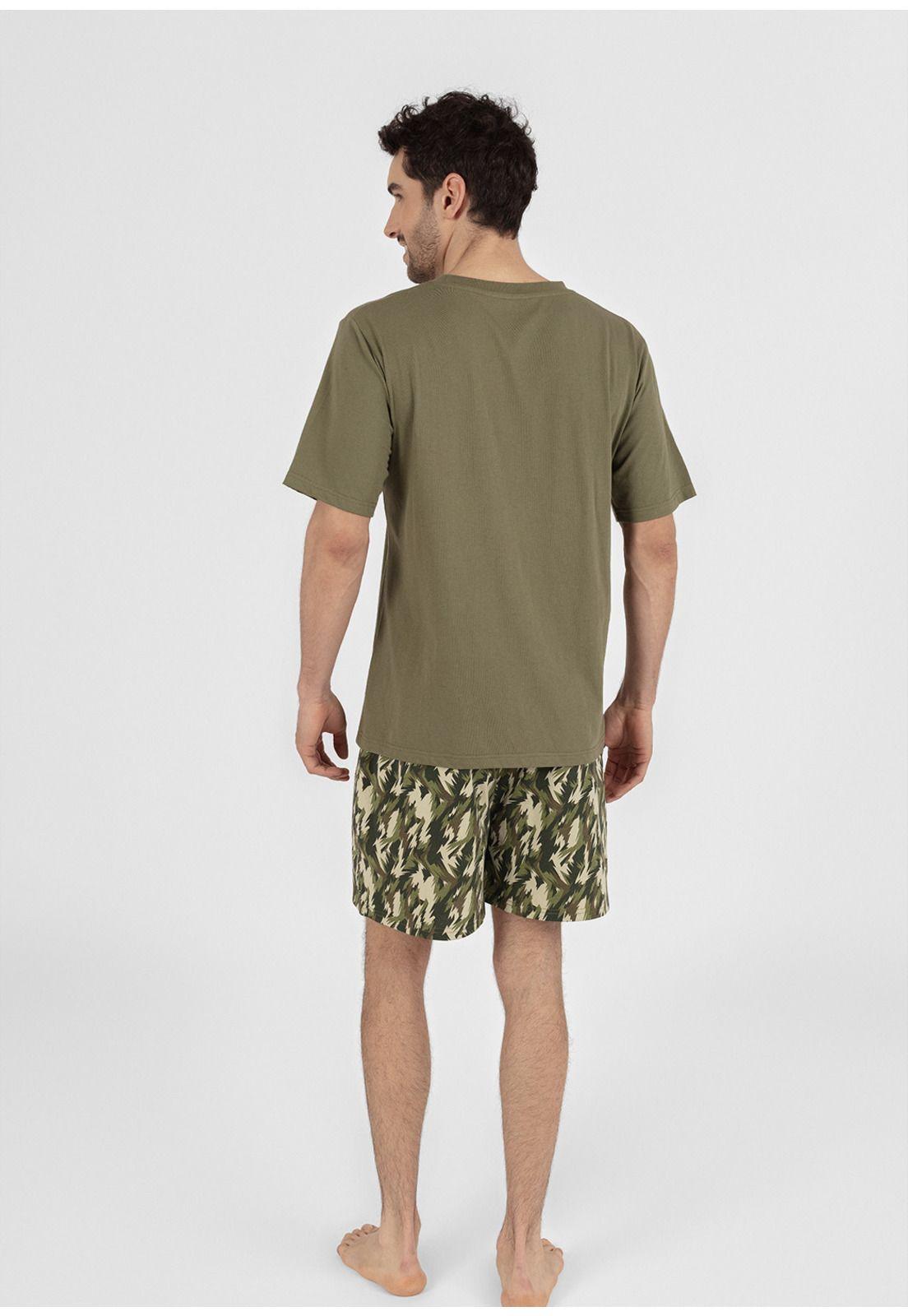 Pijama short algodón 77.751-VER KAYSER-1