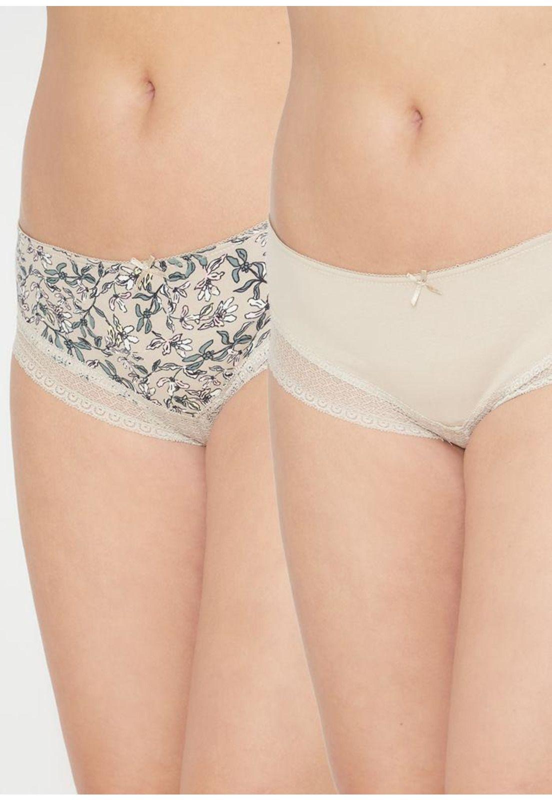 Pack 2X Pantaleta Algodón P2140024W-BEI2 Kayser-0