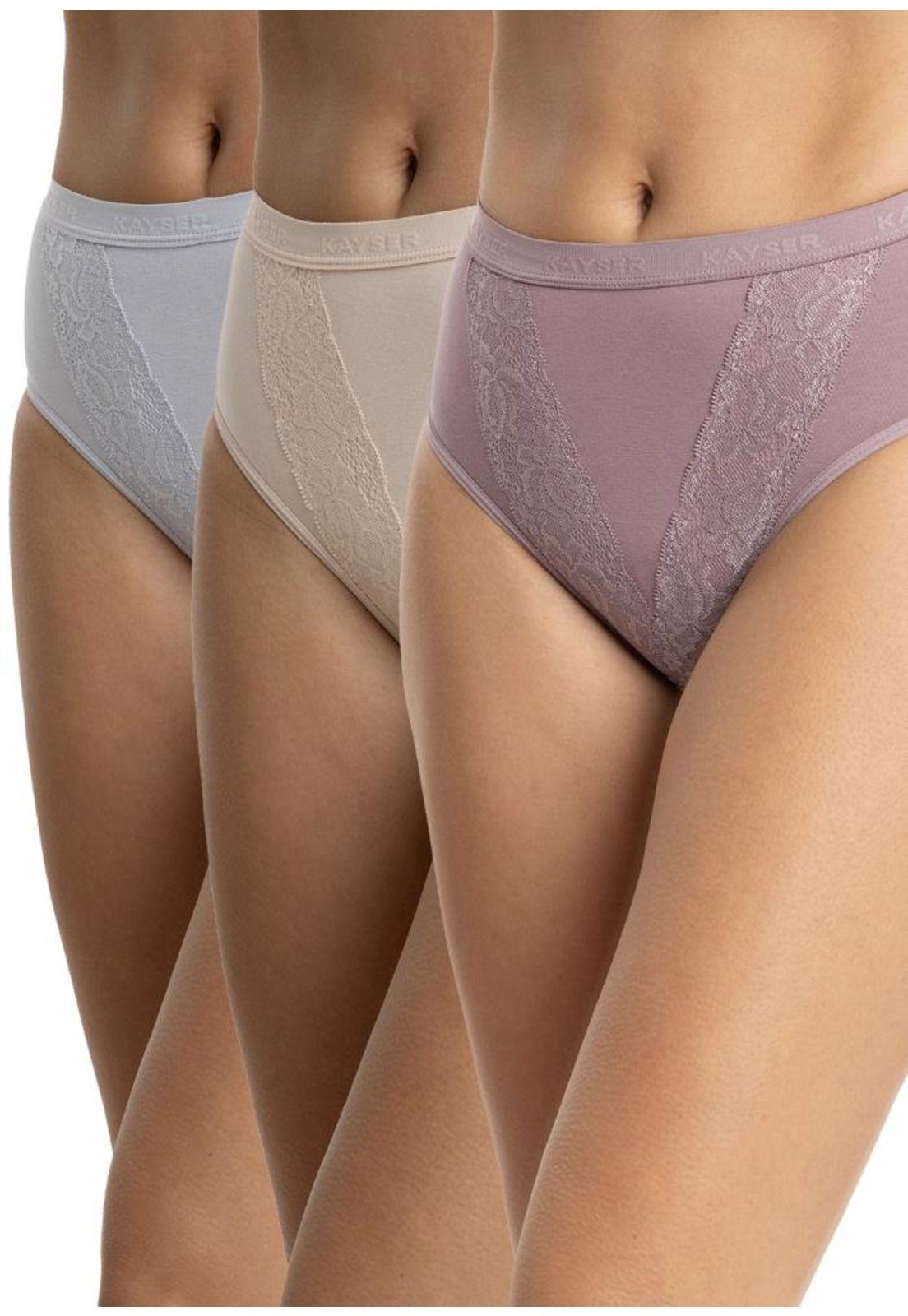Pack 3 Calzones Maxi Algodón Mujer Kayser P310.80-LIL-0