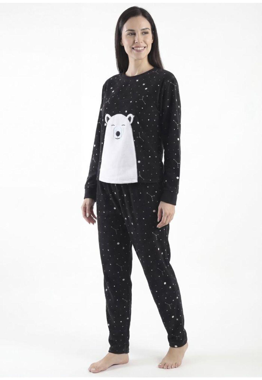 Pijama de mujer Polar 60.1624M-NEG-0