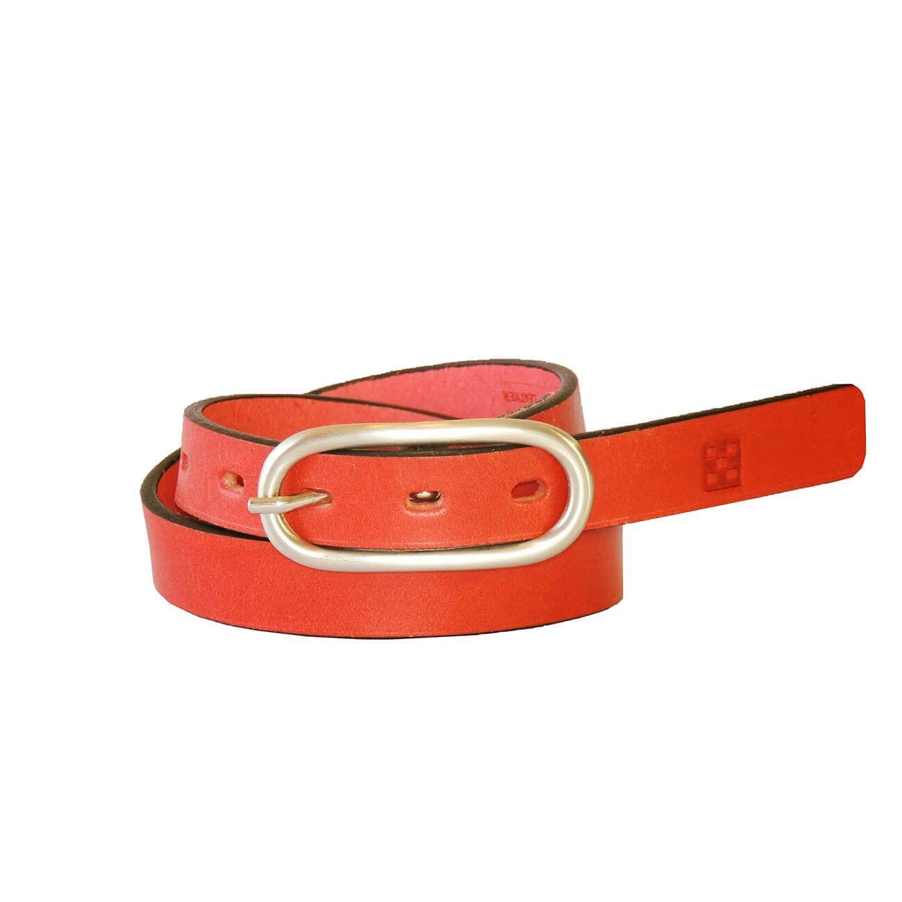 CINTURÓN CUERO YAZ ROJO-0