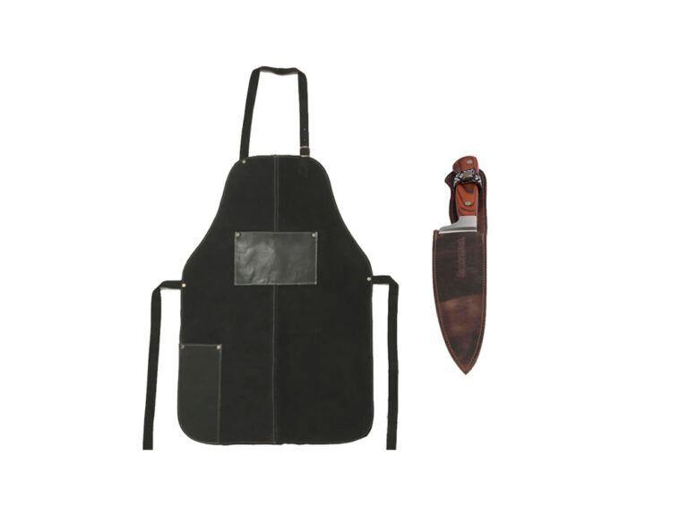 SET PARRILLERO (PECHERA + FUNDA Y CUCHILLO)-4