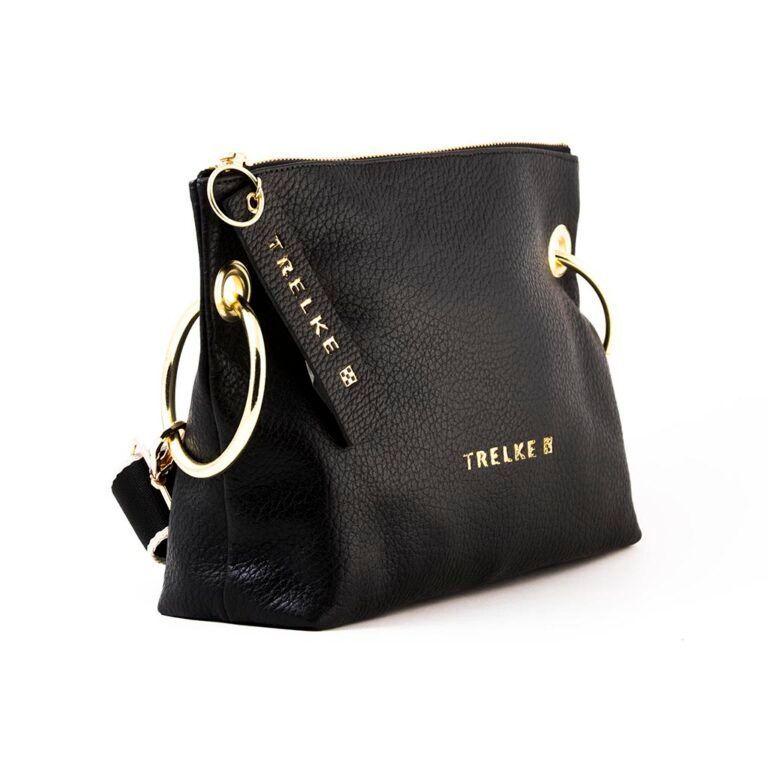 CARTERA CRUZADA DOMO NEGRA DORADA-1