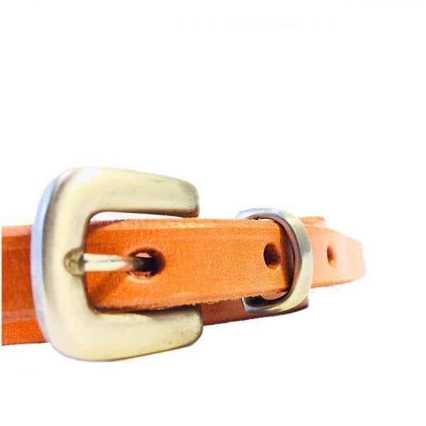 CINTURÓN CUERO PELLÜF NARANJO-1