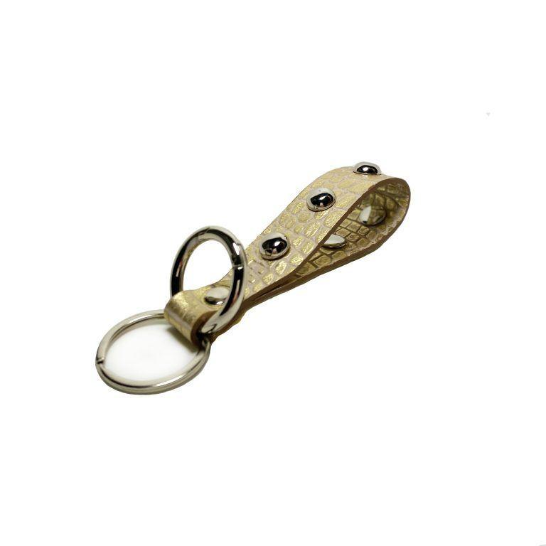 LLAVEROS CUERO LEW DORADO-1