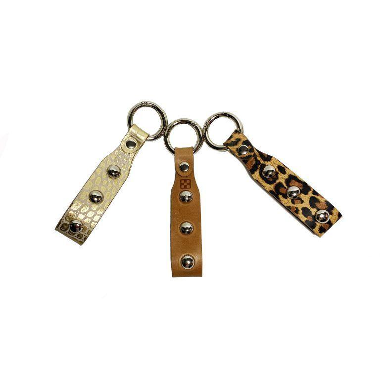 LLAVEROS CUERO LEW DORADO-3