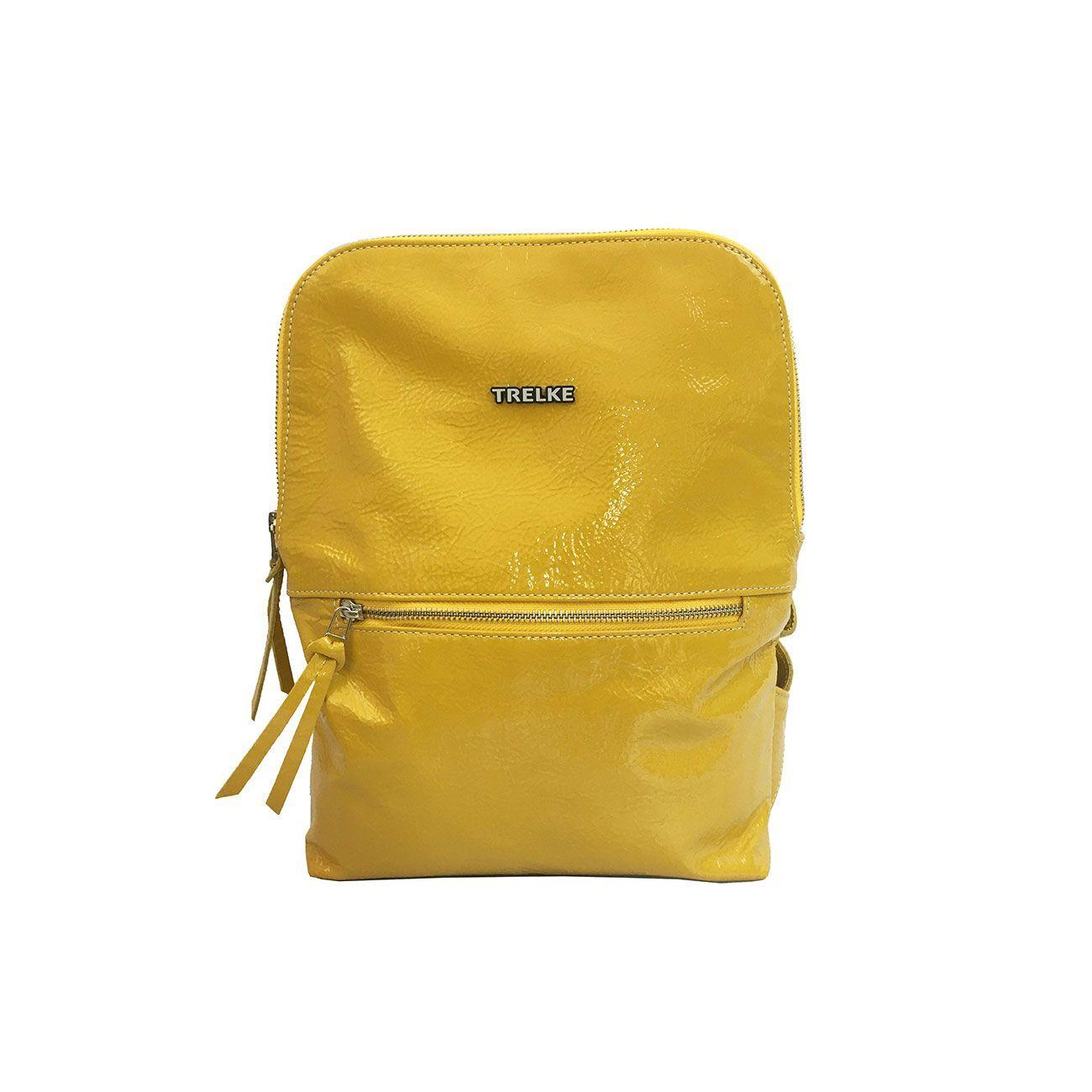 MOCHILA YAPAK CUERO AMARILLA-0