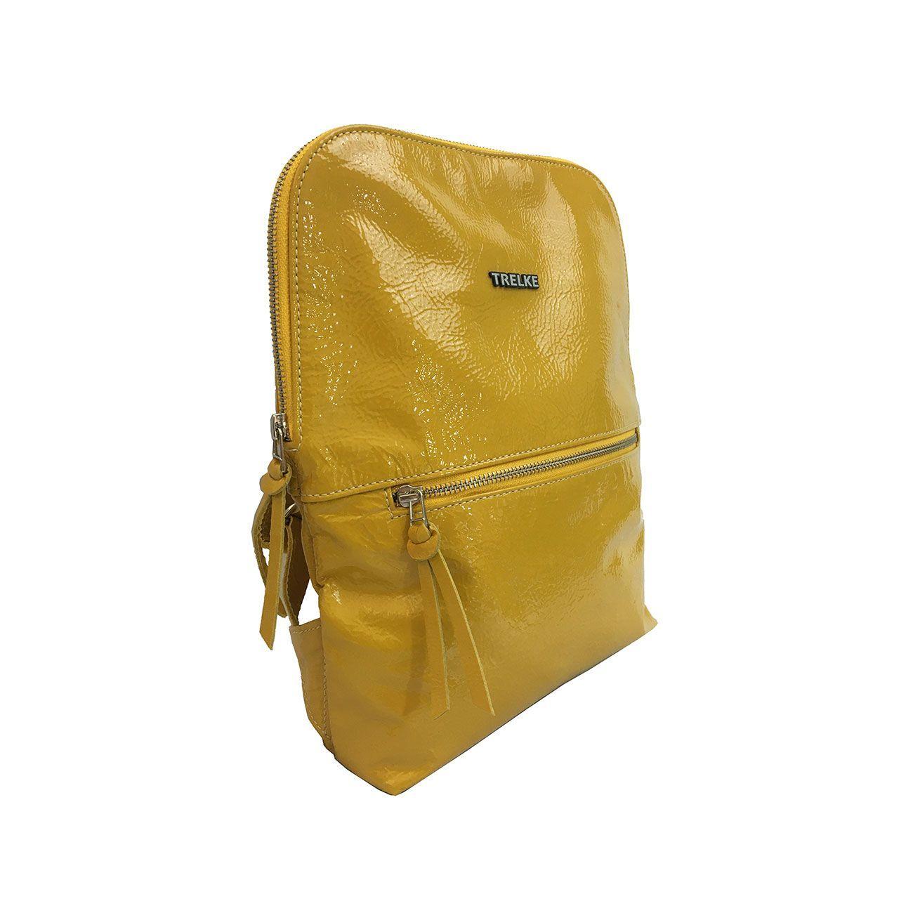 MOCHILA YAPAK CUERO AMARILLA-1