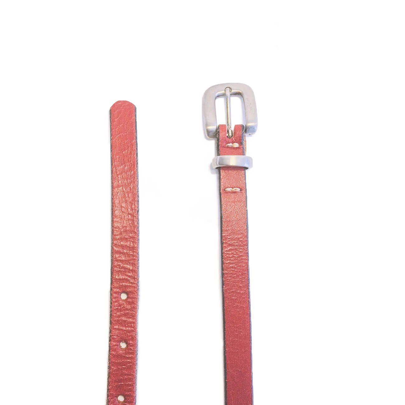 CINTURON CUERO PELLÜF ROJO-0
