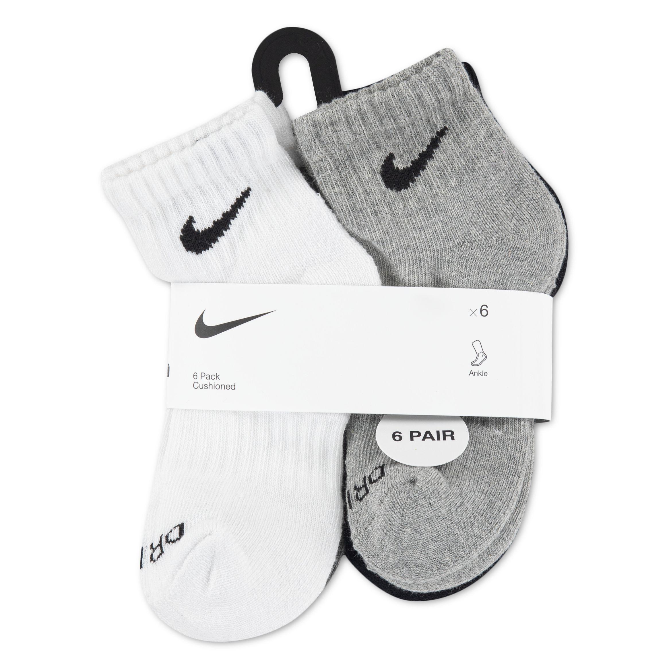 CALCETINES NIKE KIDS QUARTER 6PK TALLA  5-7-2