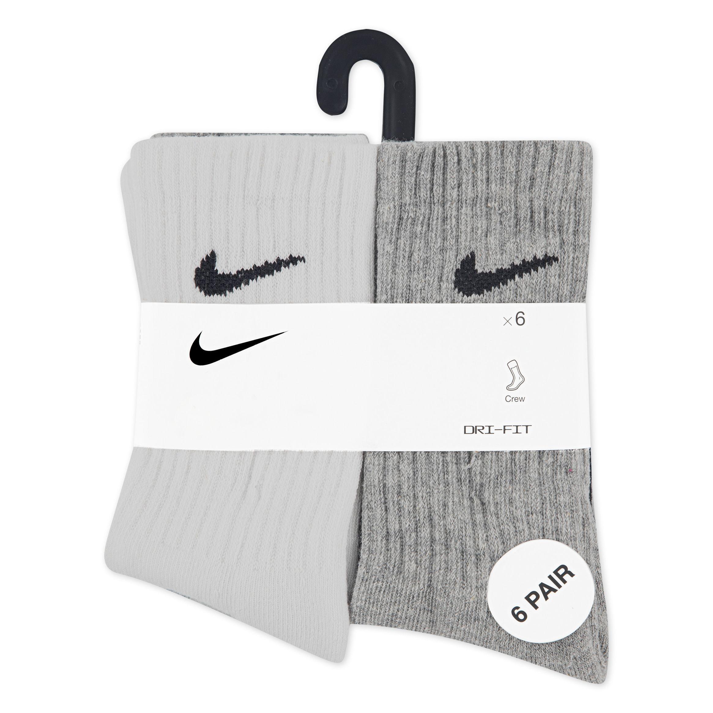 CALCETINES NIÑO NIKE CREW 6PK TALLA 5-7-2