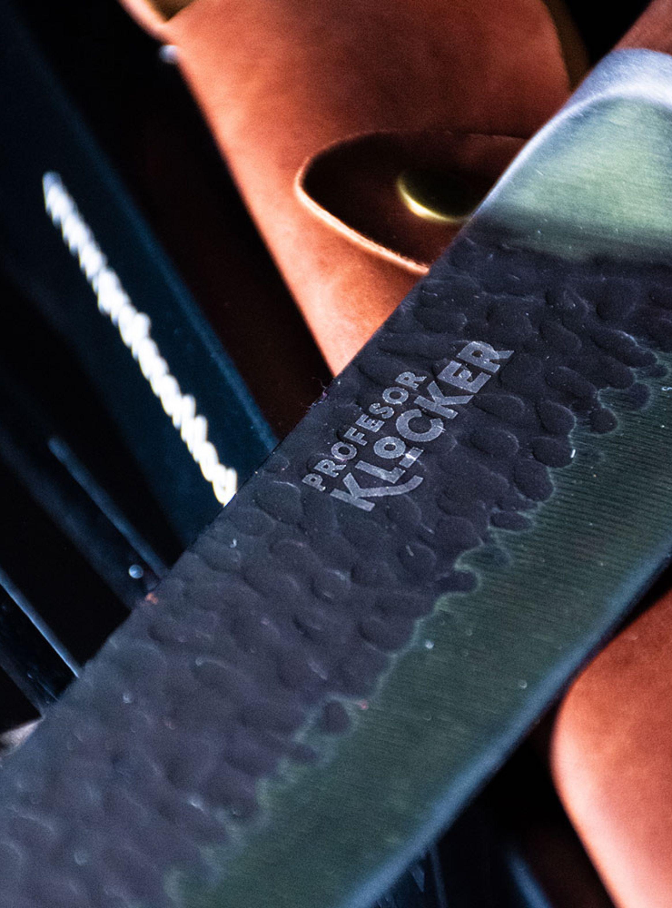 Cuchillo PK 8" Martillado con Funda de Cuero-5