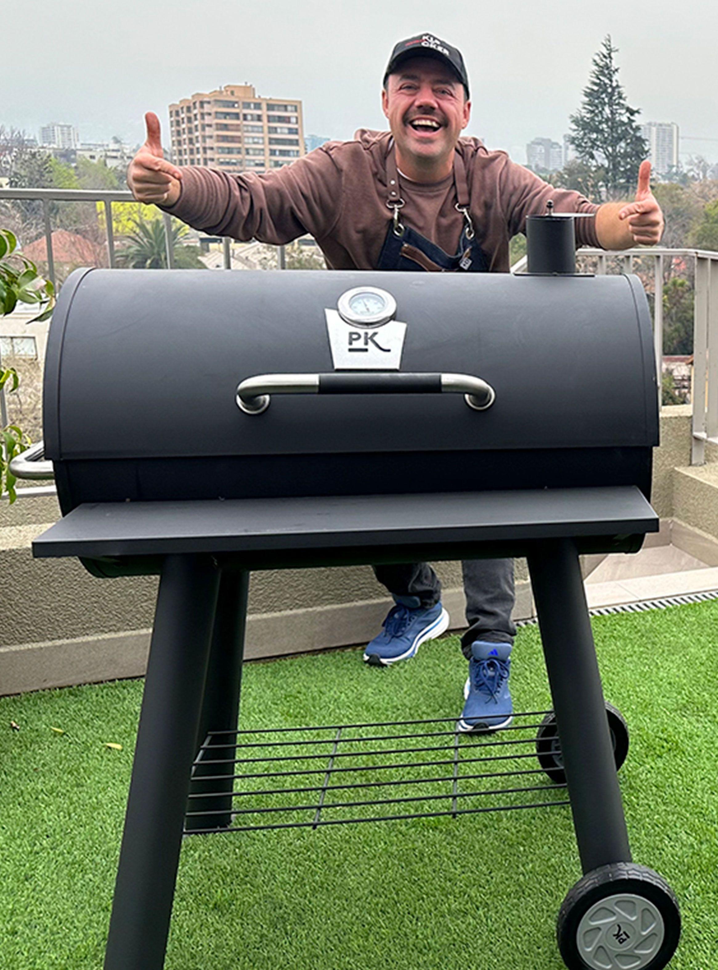 Parrilla a Carbon y Ahumador Austin Classic Profesor Klocker-8