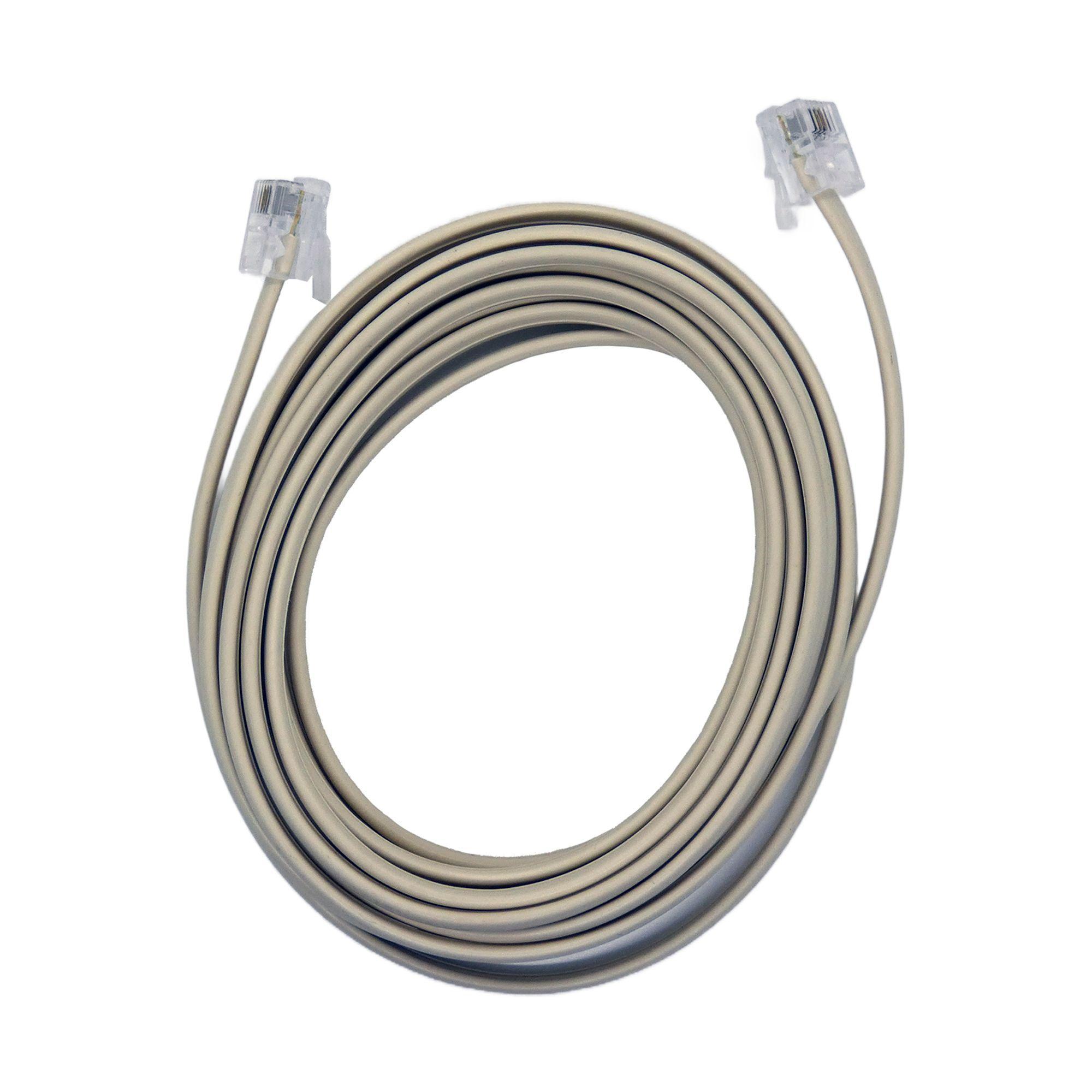 Cable Extensión De Teléfono marfil macrotel De 3 Metros-0