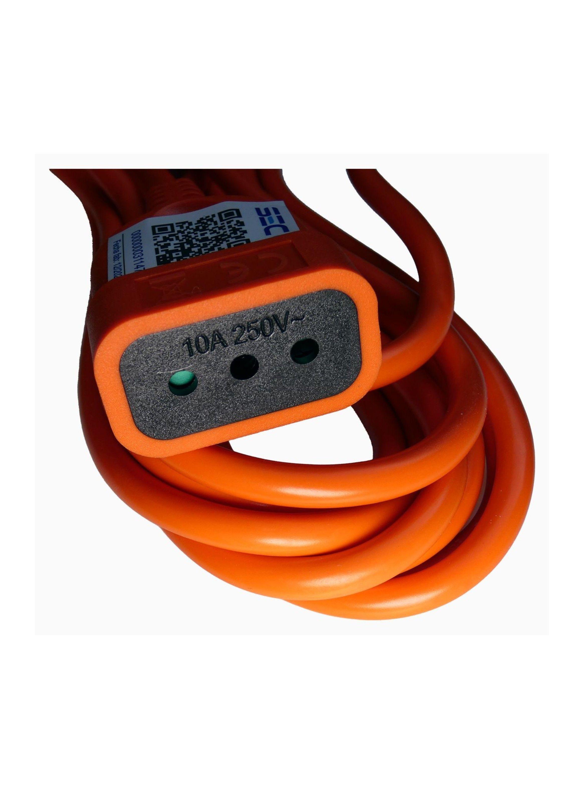 Alargador Eléctrico Naranjo 5 m Macrotel - Sello Sec-2