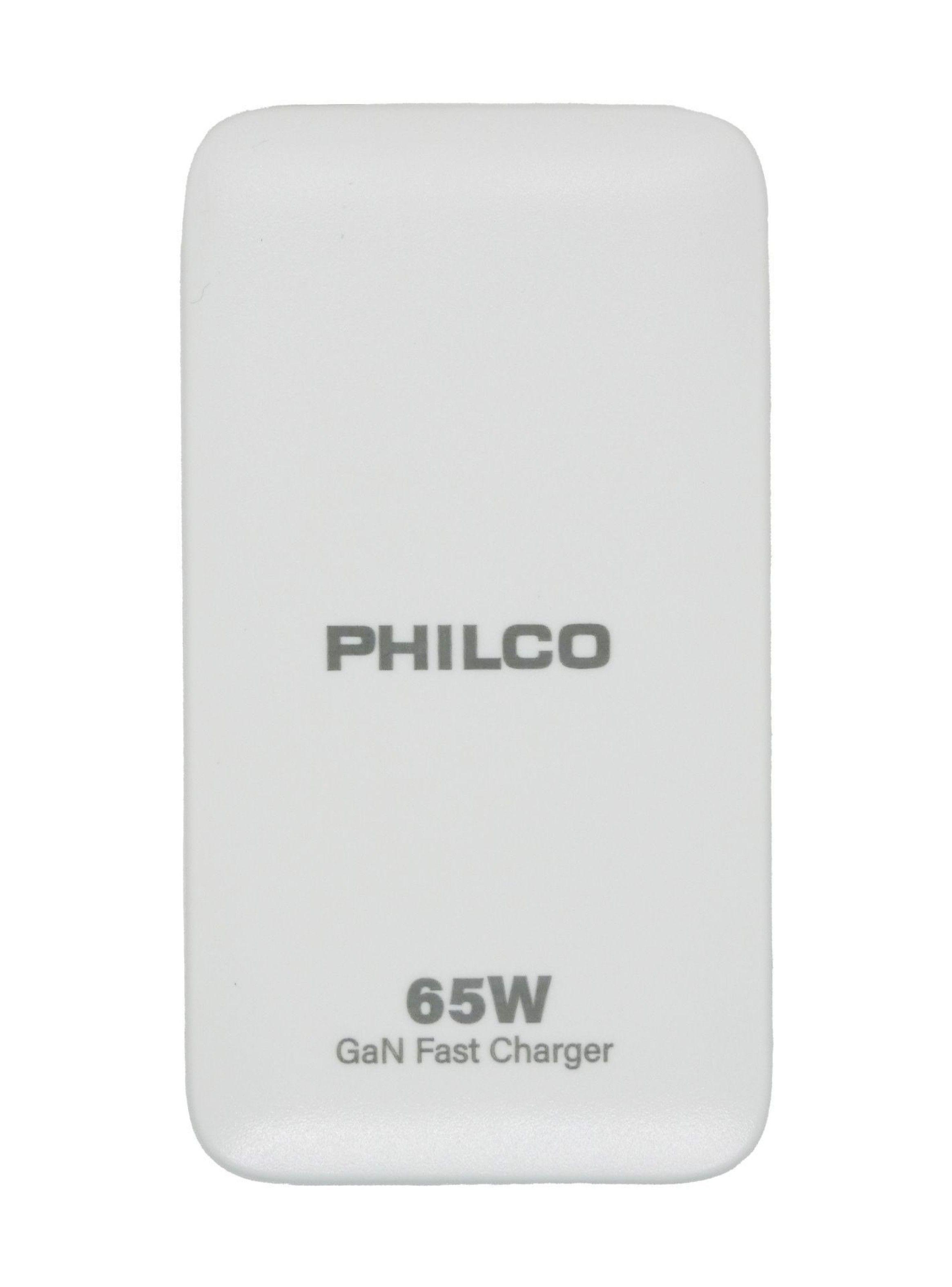 Cargador rápido quick charger usb-c / usb-a philco-0