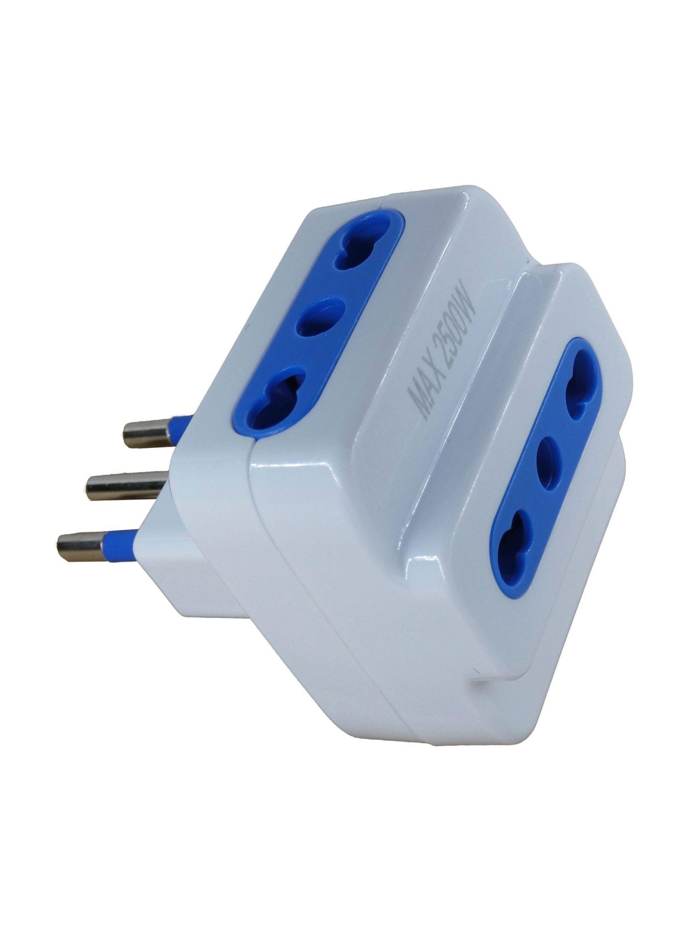 Adaptador Enchufe 3 Tomas Bipaso Macrotel - Sello Sec-0
