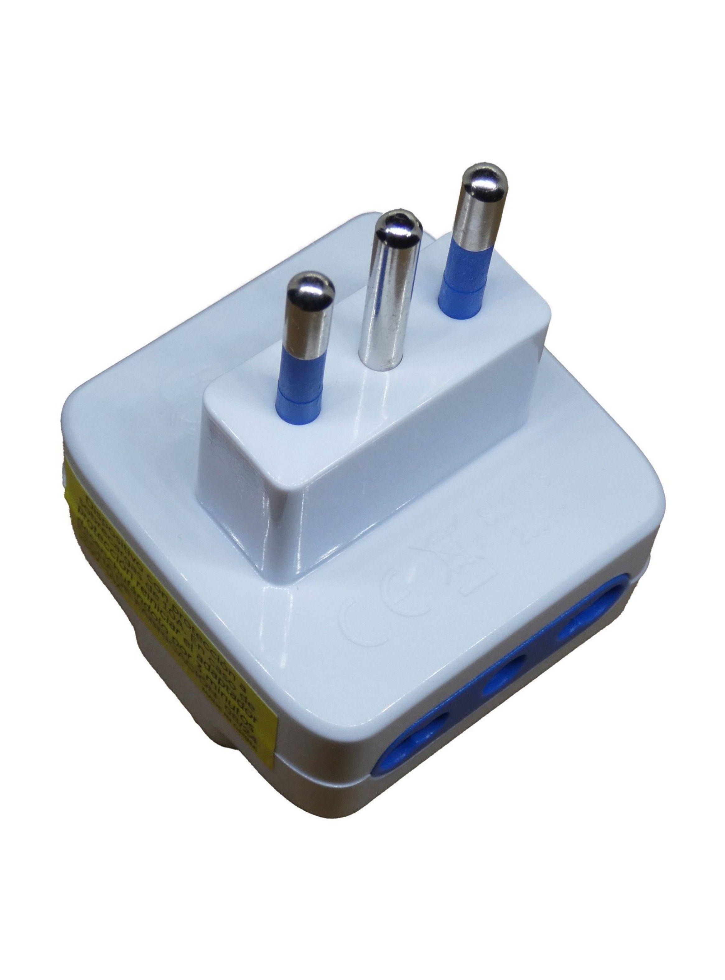 Adaptador Enchufe 3 Tomas Bipaso Macrotel - Sello Sec-2
