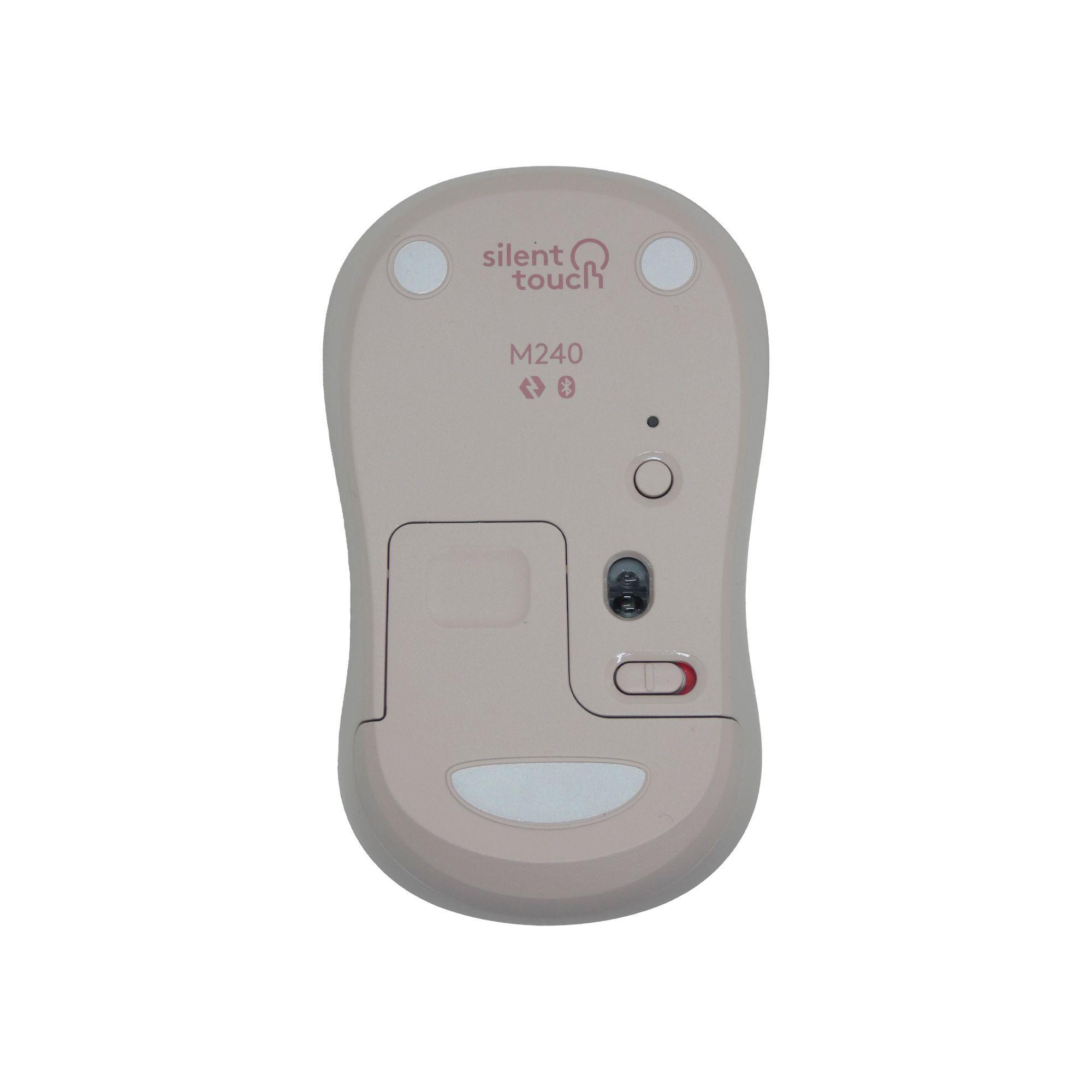 Mouse Silent Bluetooth rosado logitech-3