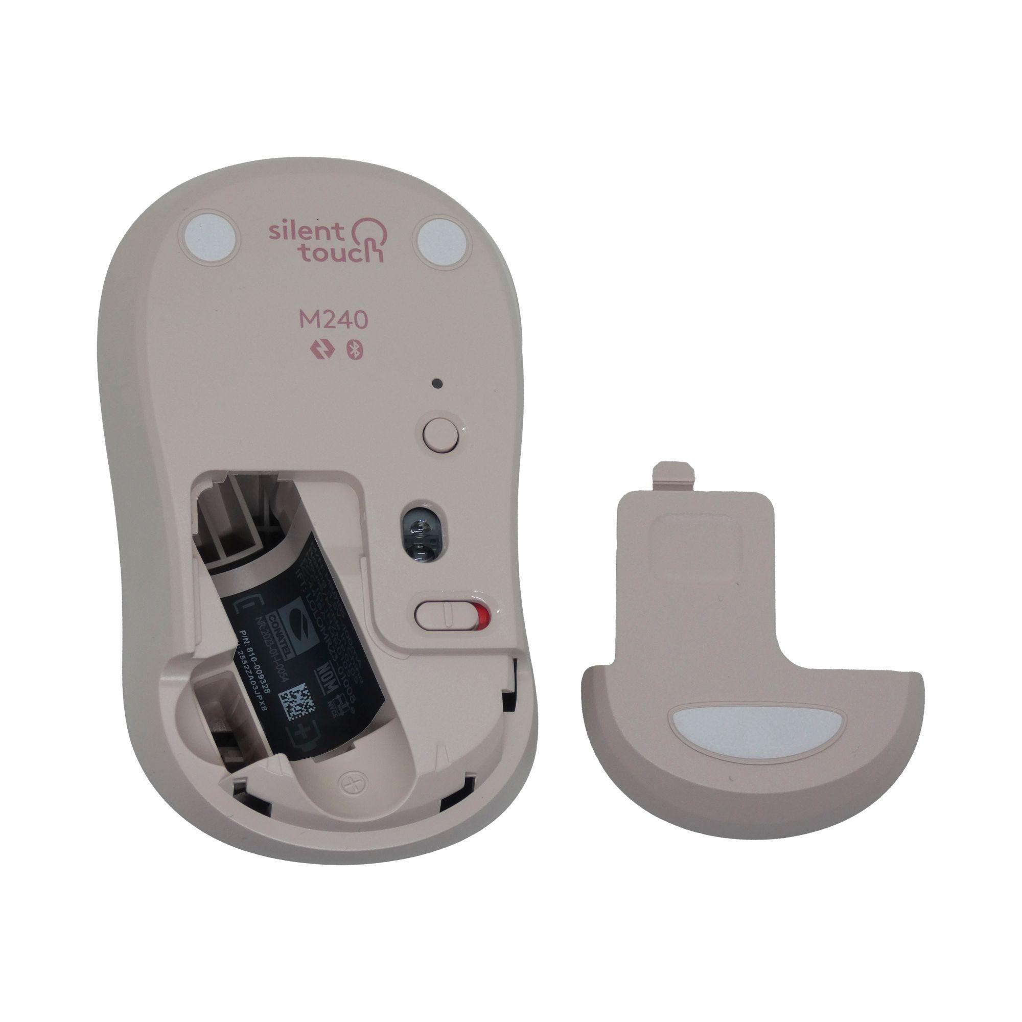 Mouse Silent Bluetooth rosado logitech-4