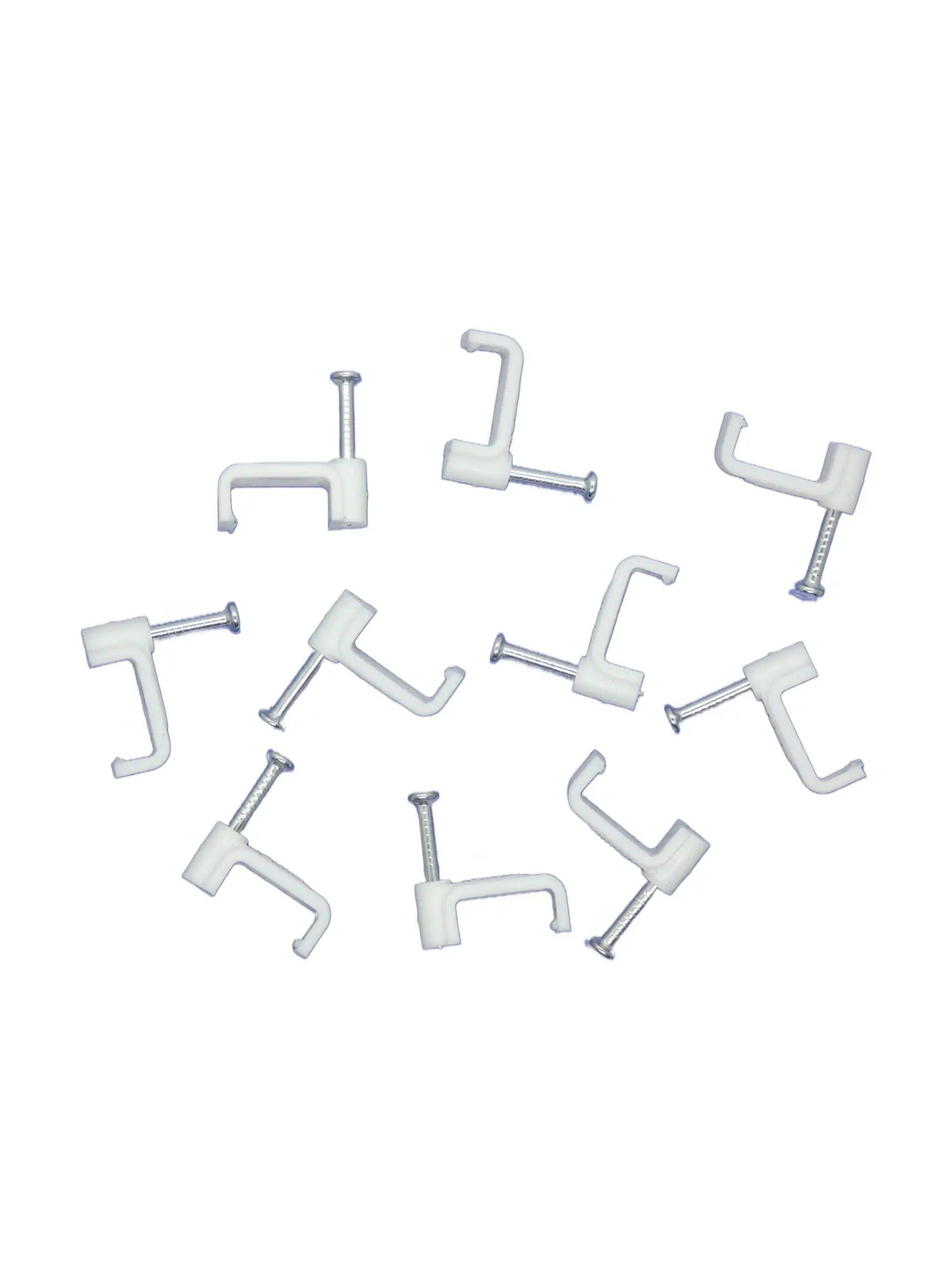 Pack 10 grampas Cable Caleco 3x2mm Blanca Macrotel-0