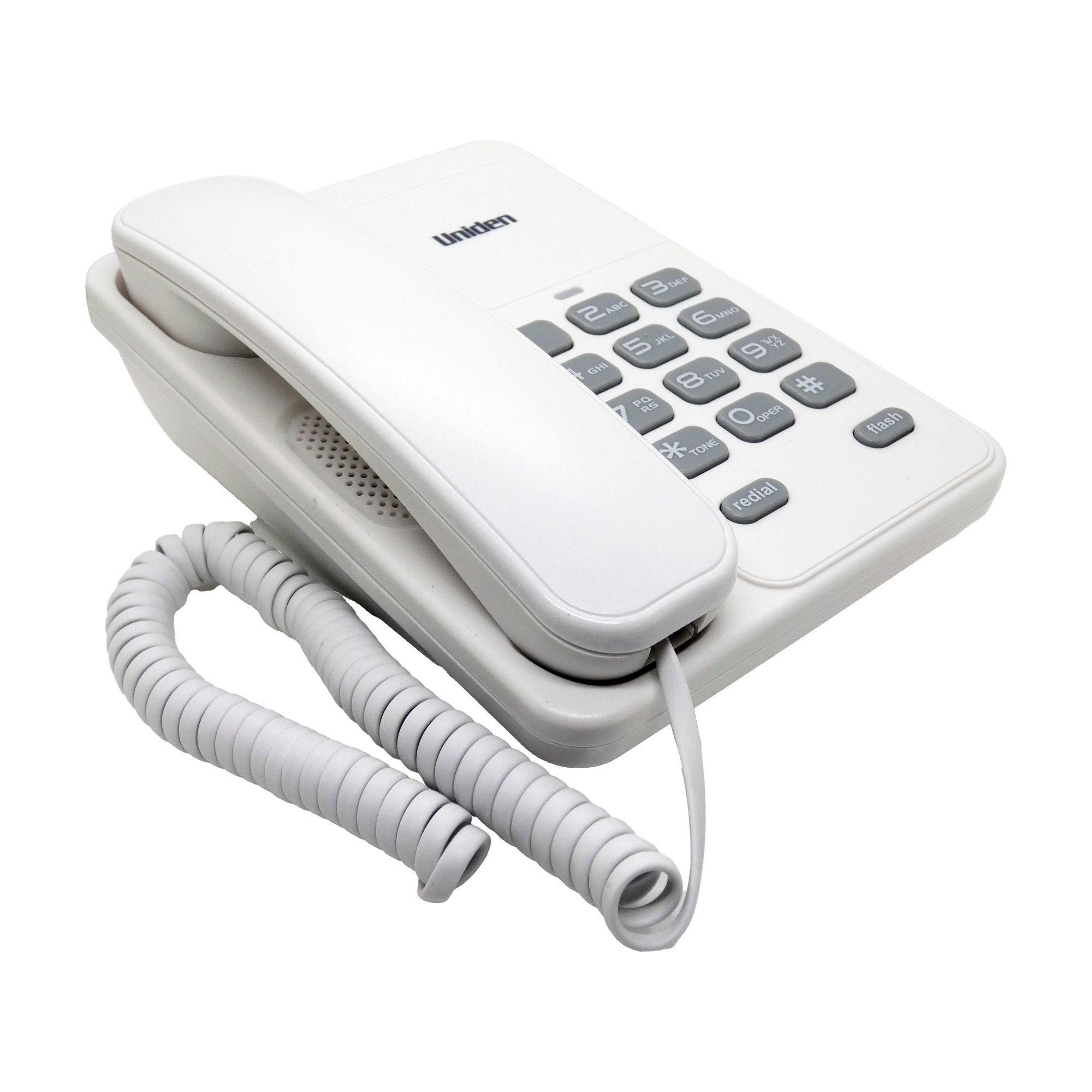 Teléfono Fijo De Sobremesa Blanco Uniden-2