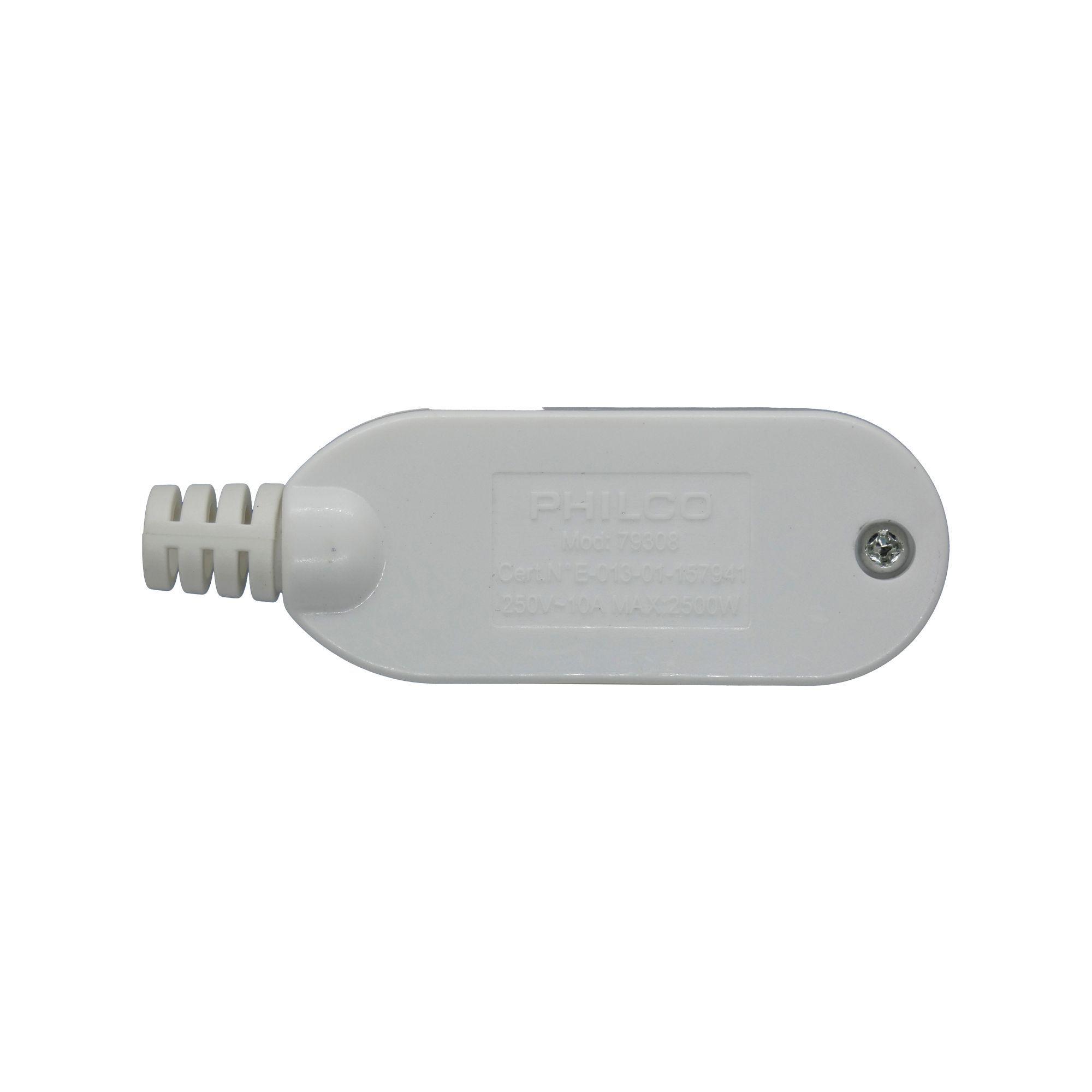 Enchufe Macho Horizontal Blanco 2500w Philco Sello Sec-3