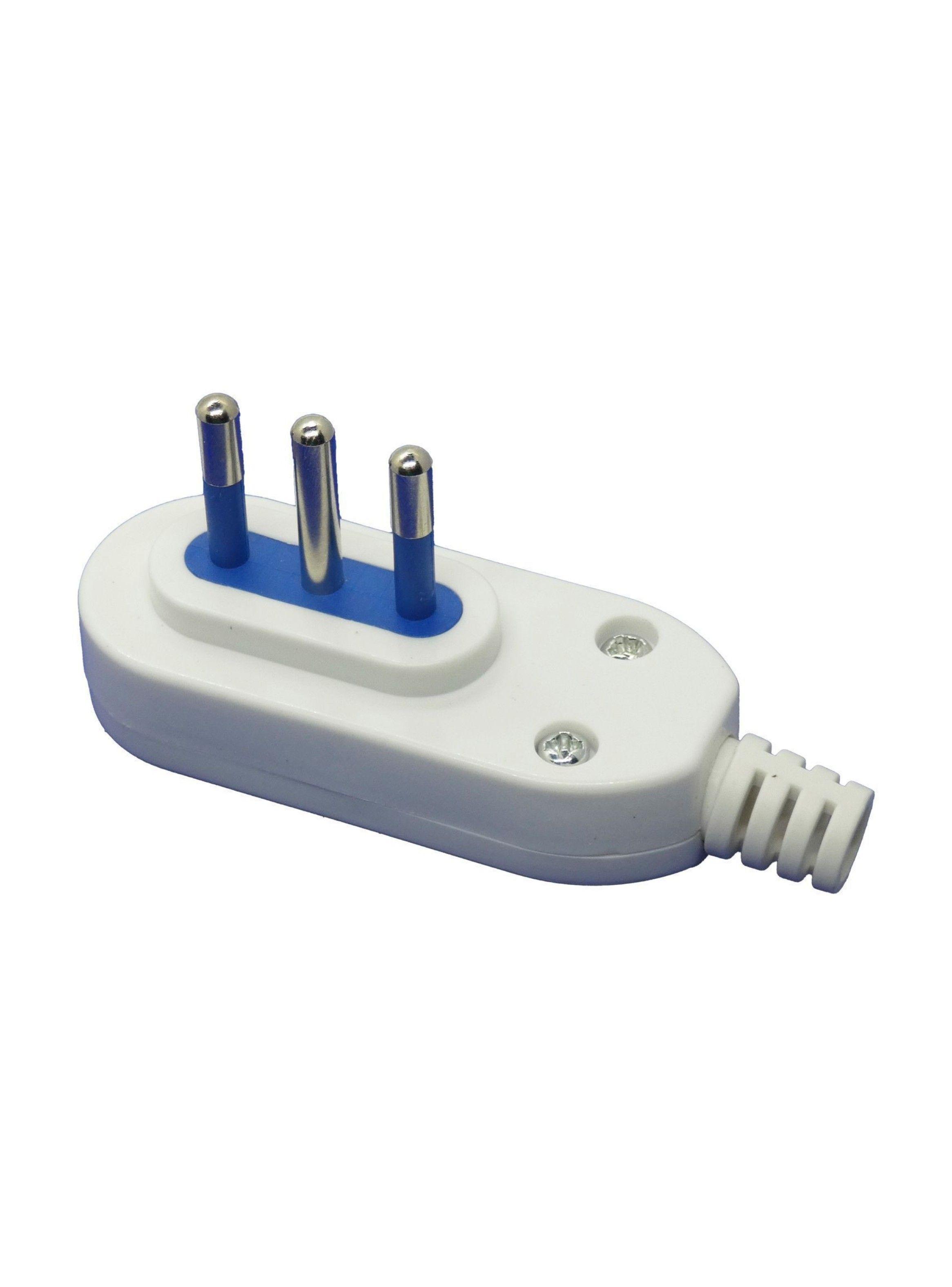 Enchufe Macho Horizontal Blanco 2500w Philco Sello Sec-0
