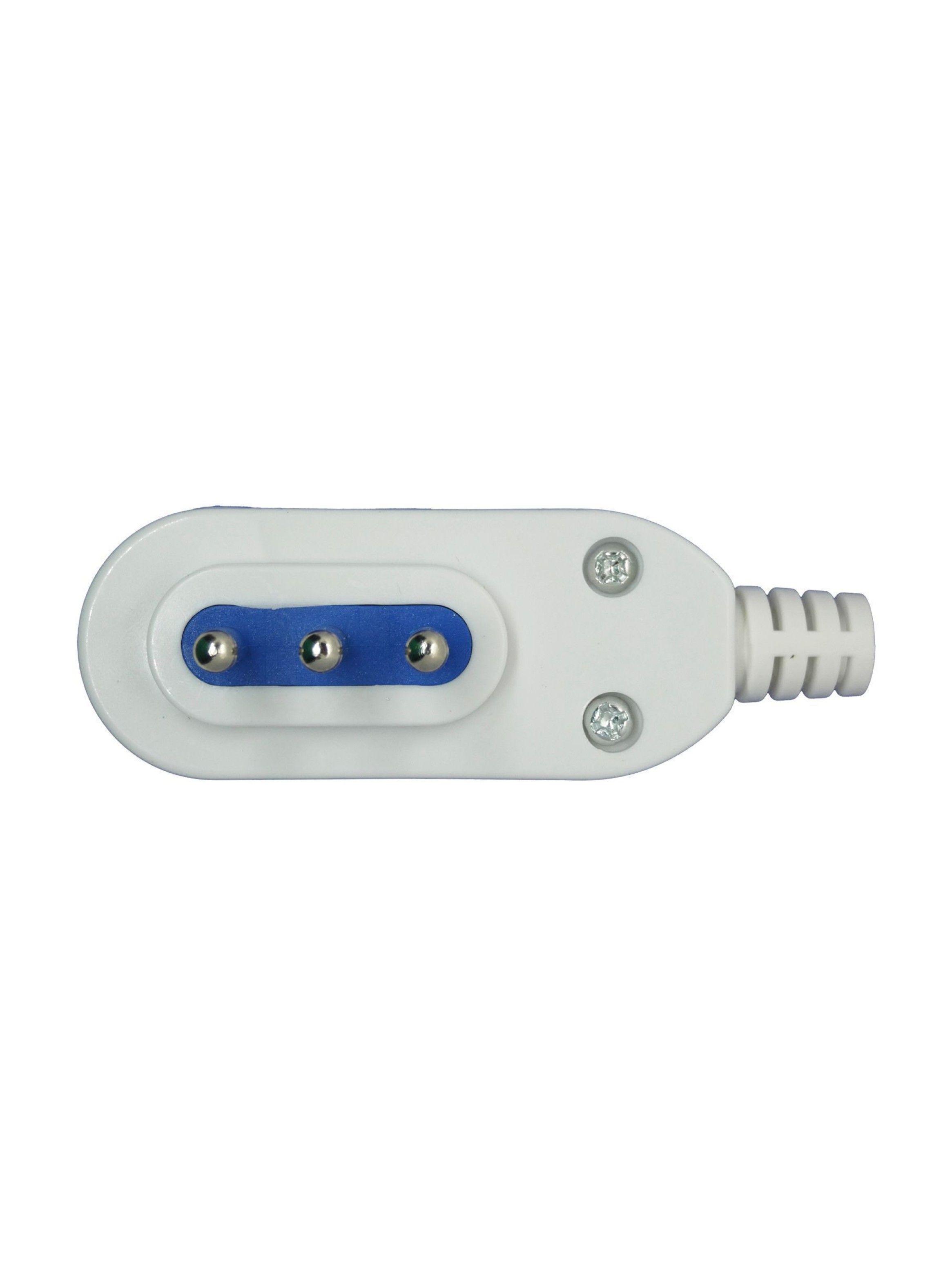 Enchufe Macho Horizontal Blanco 2500w Philco Sello Sec-1