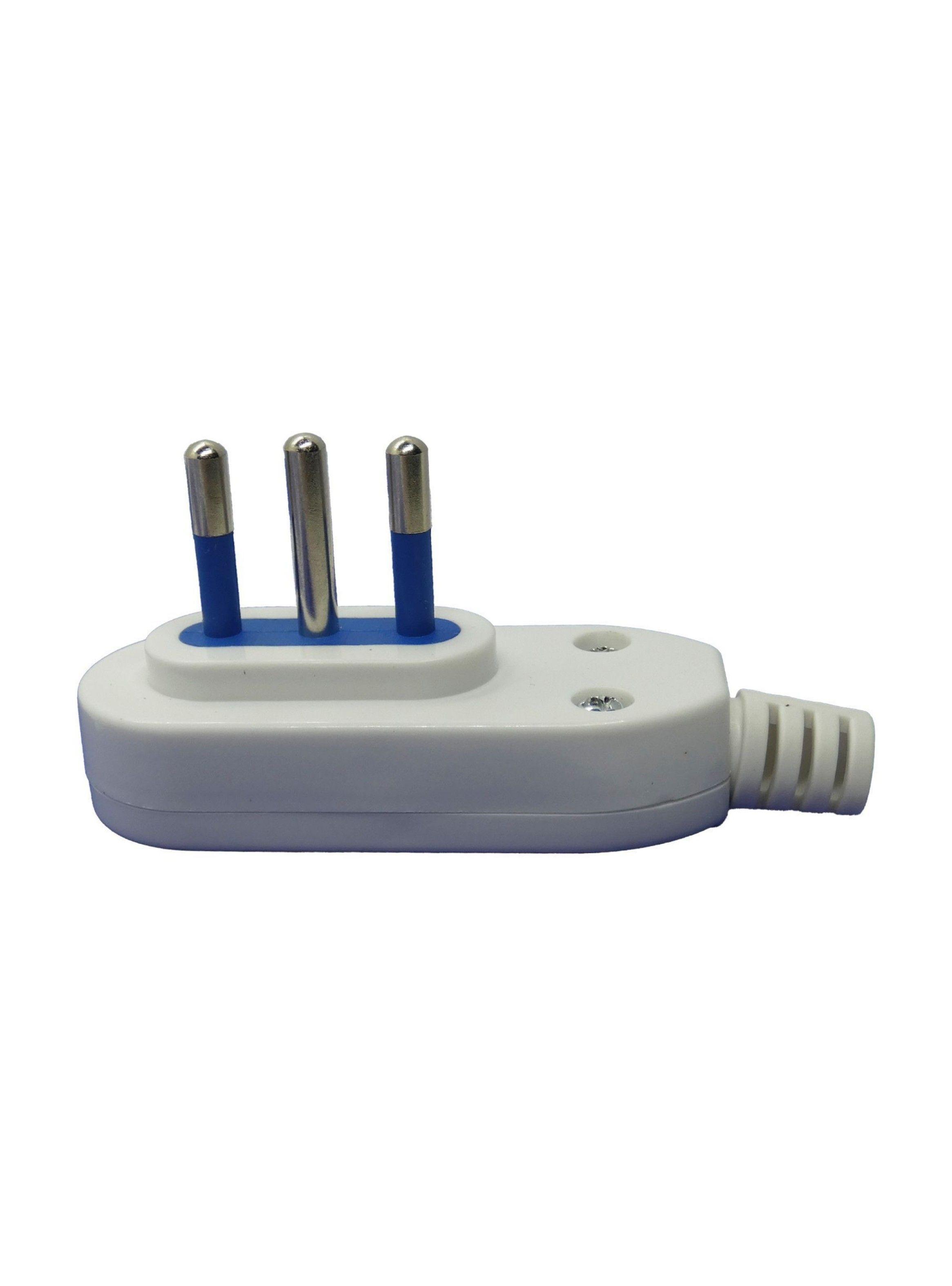 Enchufe Macho Horizontal Blanco 2500w Philco Sello Sec-2