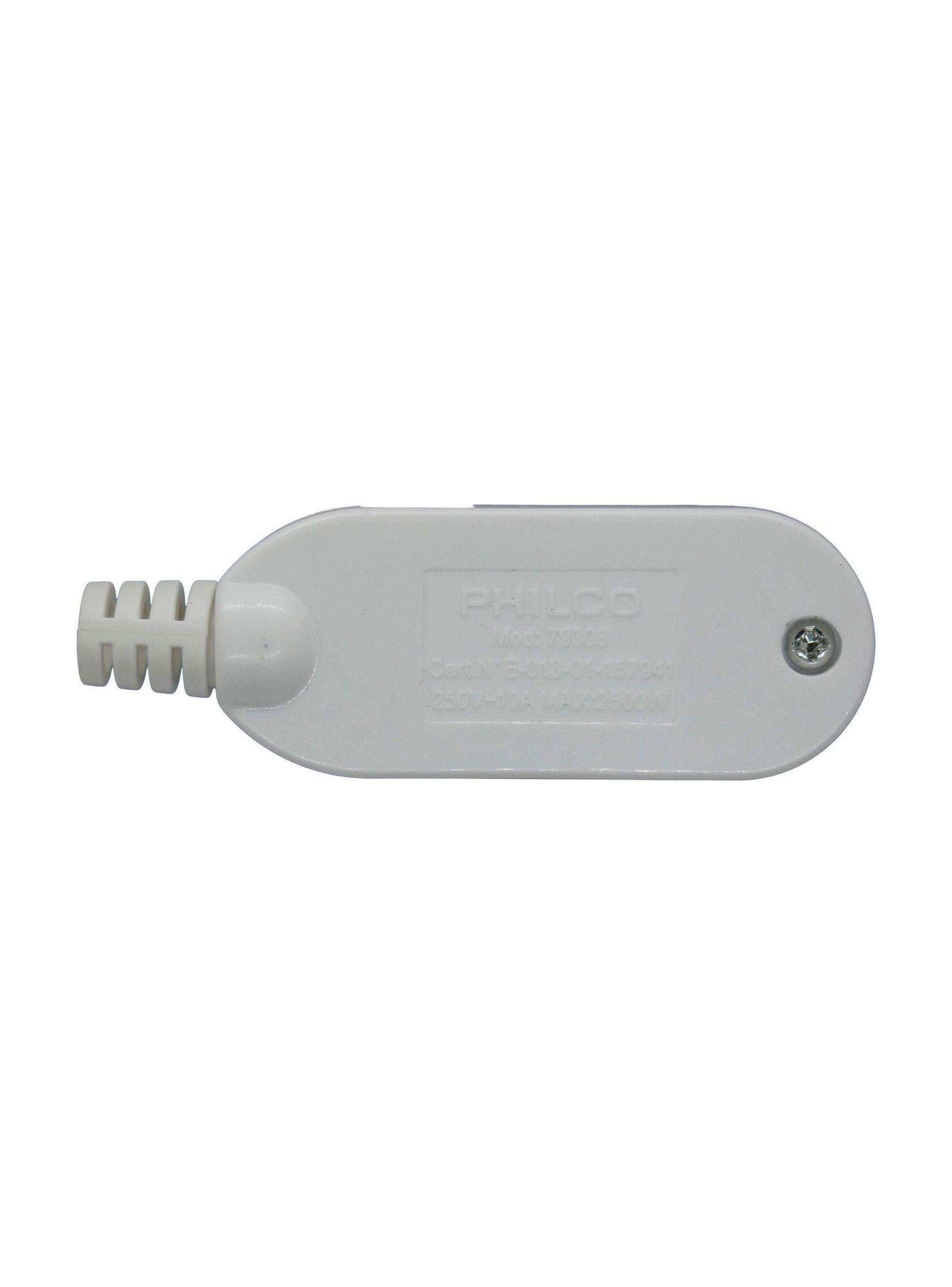Enchufe Macho Horizontal Blanco 2500w Philco Sello Sec-3